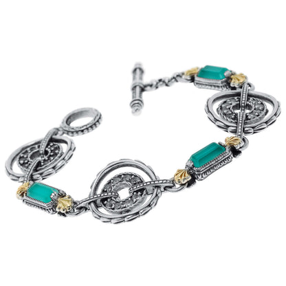 Front view of Konstantino Link Women's Bracelet BKJ641-497