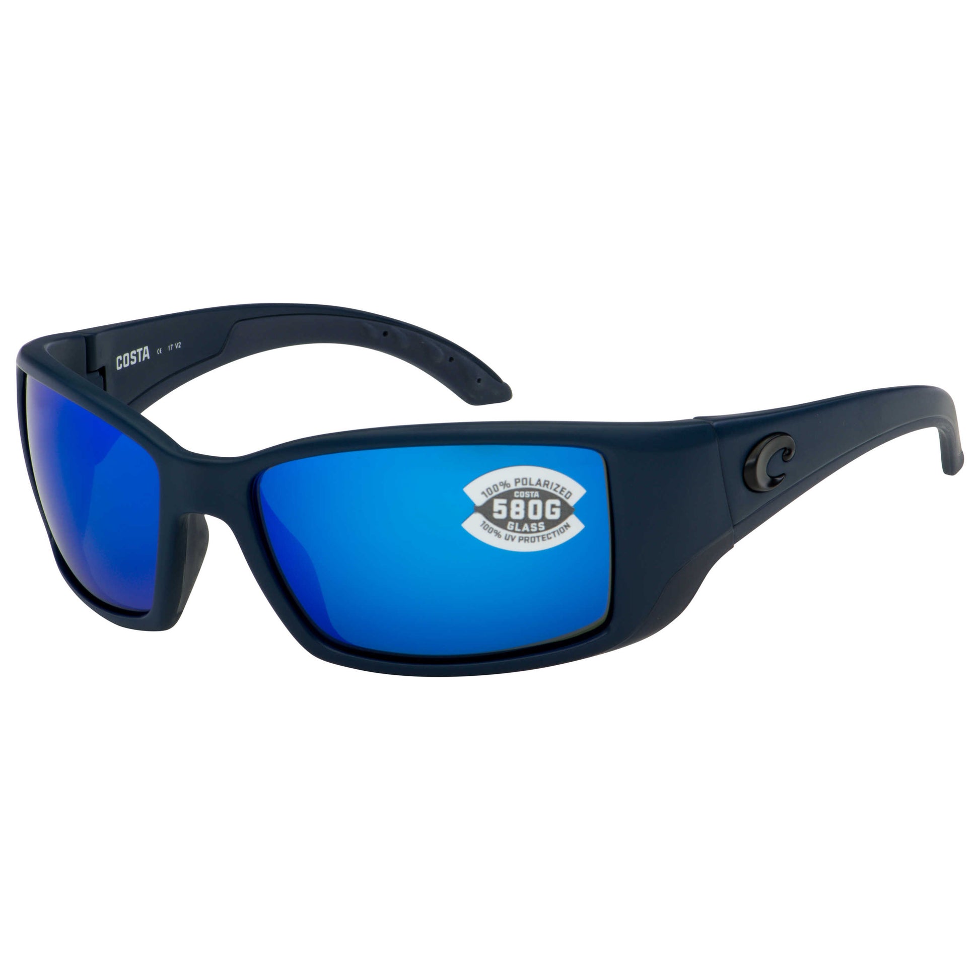 Front view of Costa del Mar Blackfin Men's Sunglasses BL-14-OBMGLP