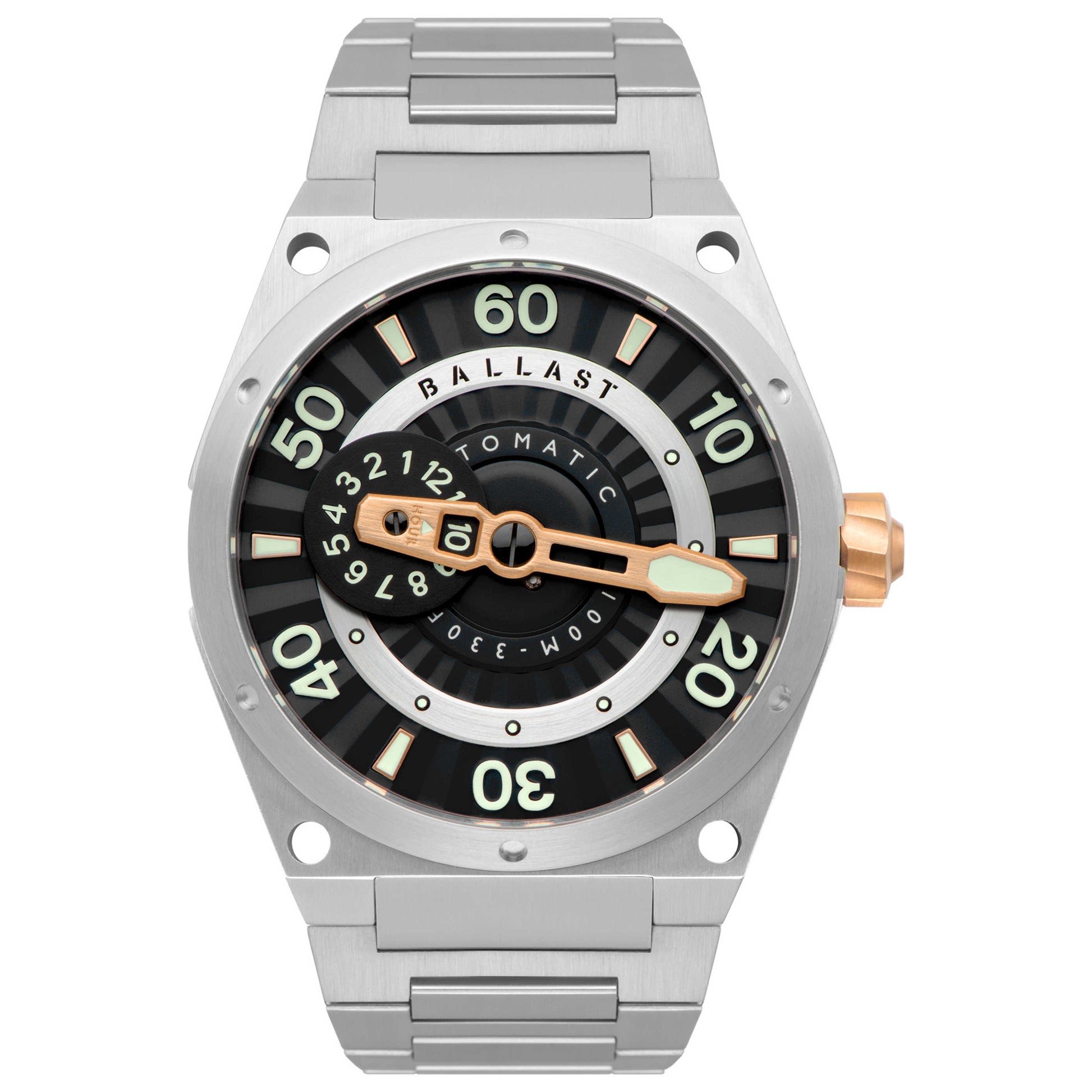 Front view of Ballast Valiant Pampanito Men's Automatic Watch BL-3147-11