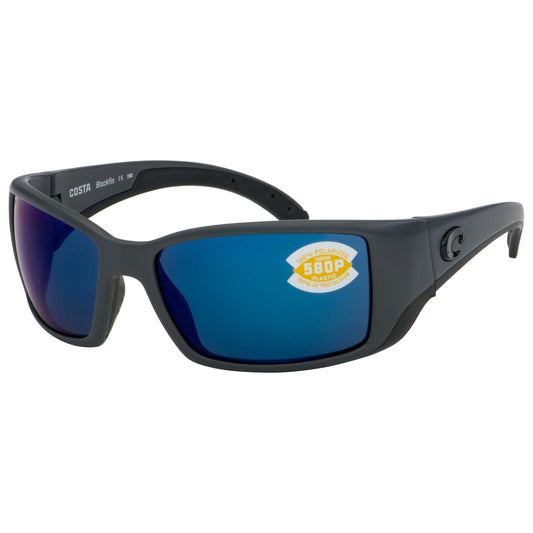 Front view of Costa del Mar Blackfin Men's Sunglasses BL-98-OBMP