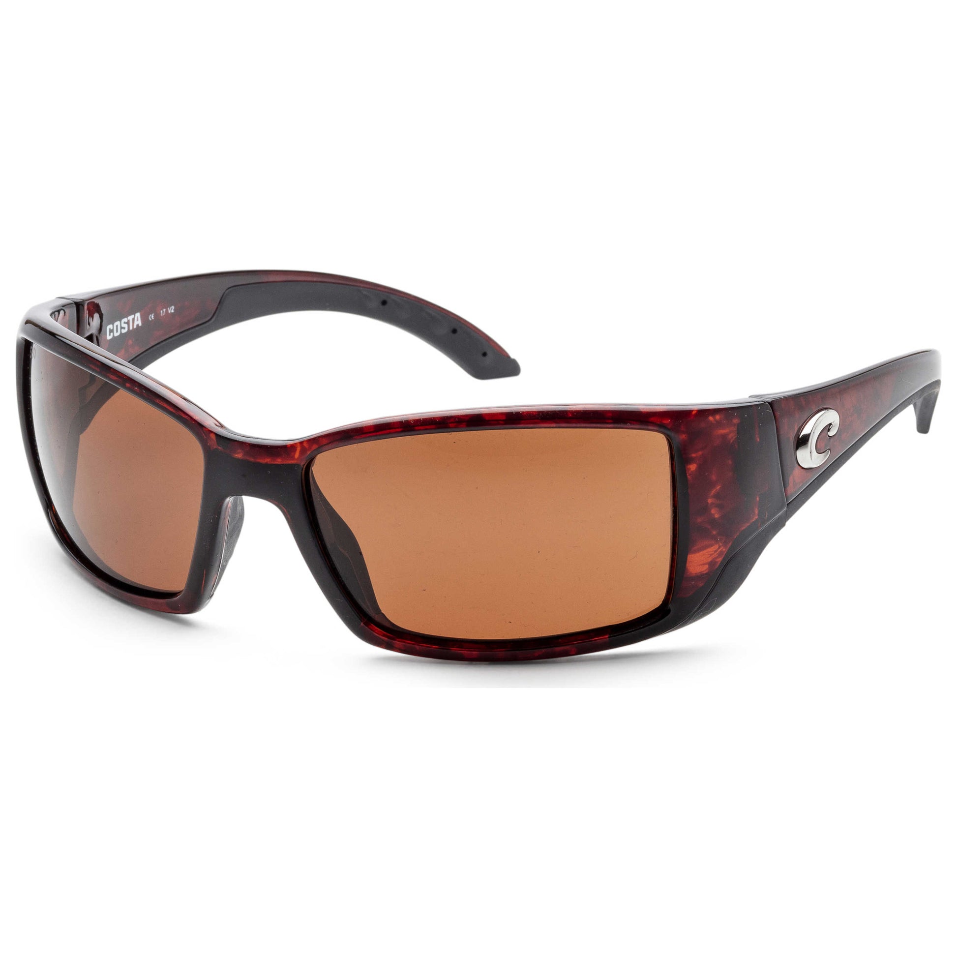 Front view of Costa del Mar Blackfin Unisex Sunglasses BL10OCGLP
