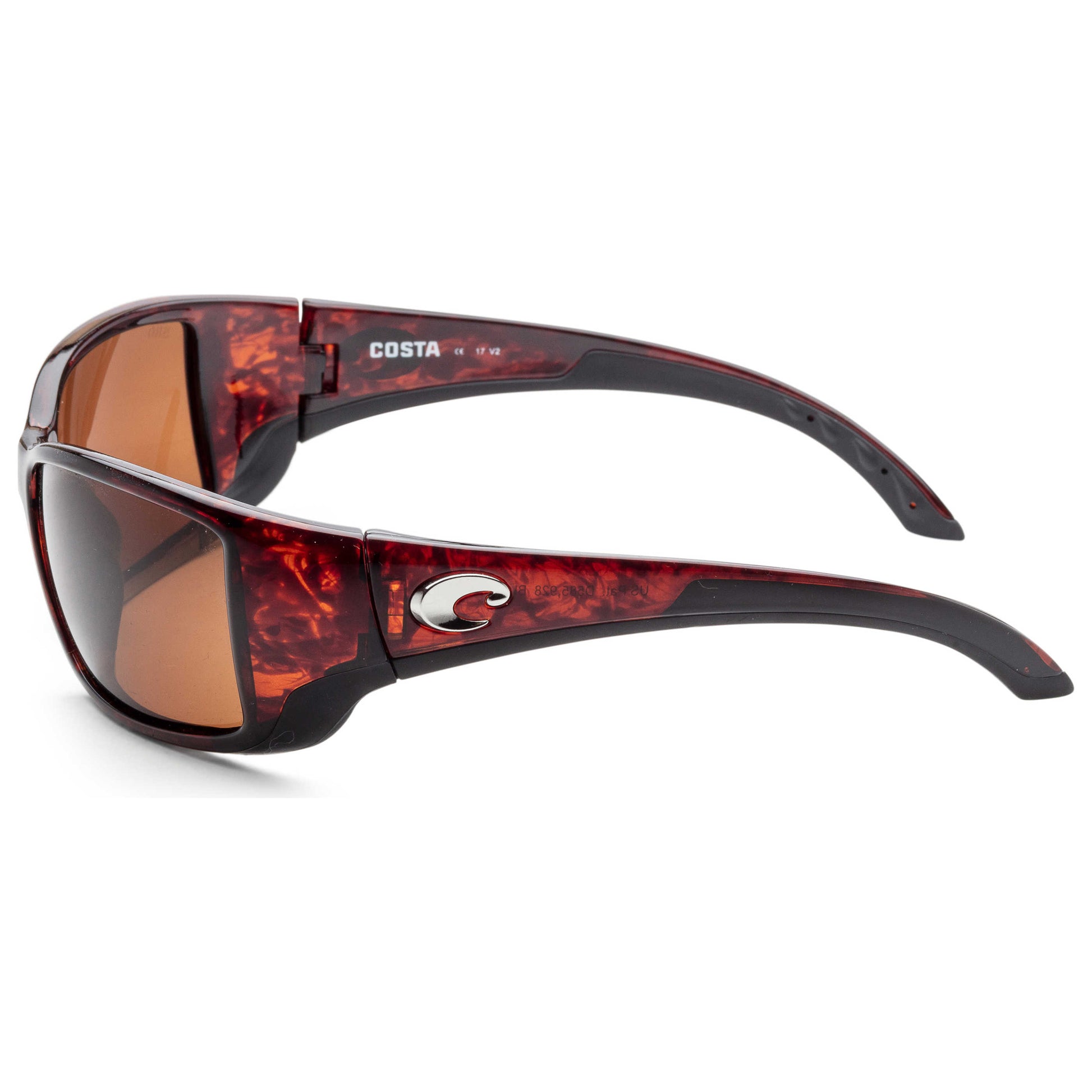 Left view of Costa del Mar Blackfin Unisex Sunglasses BL10OCGLP