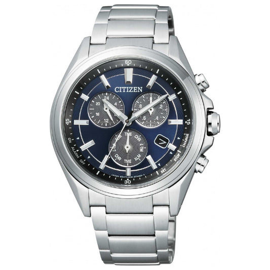 Front view of Citizen Attesa Men's Solar Powered Quartz Eco-Drive Watch BL5530-57L