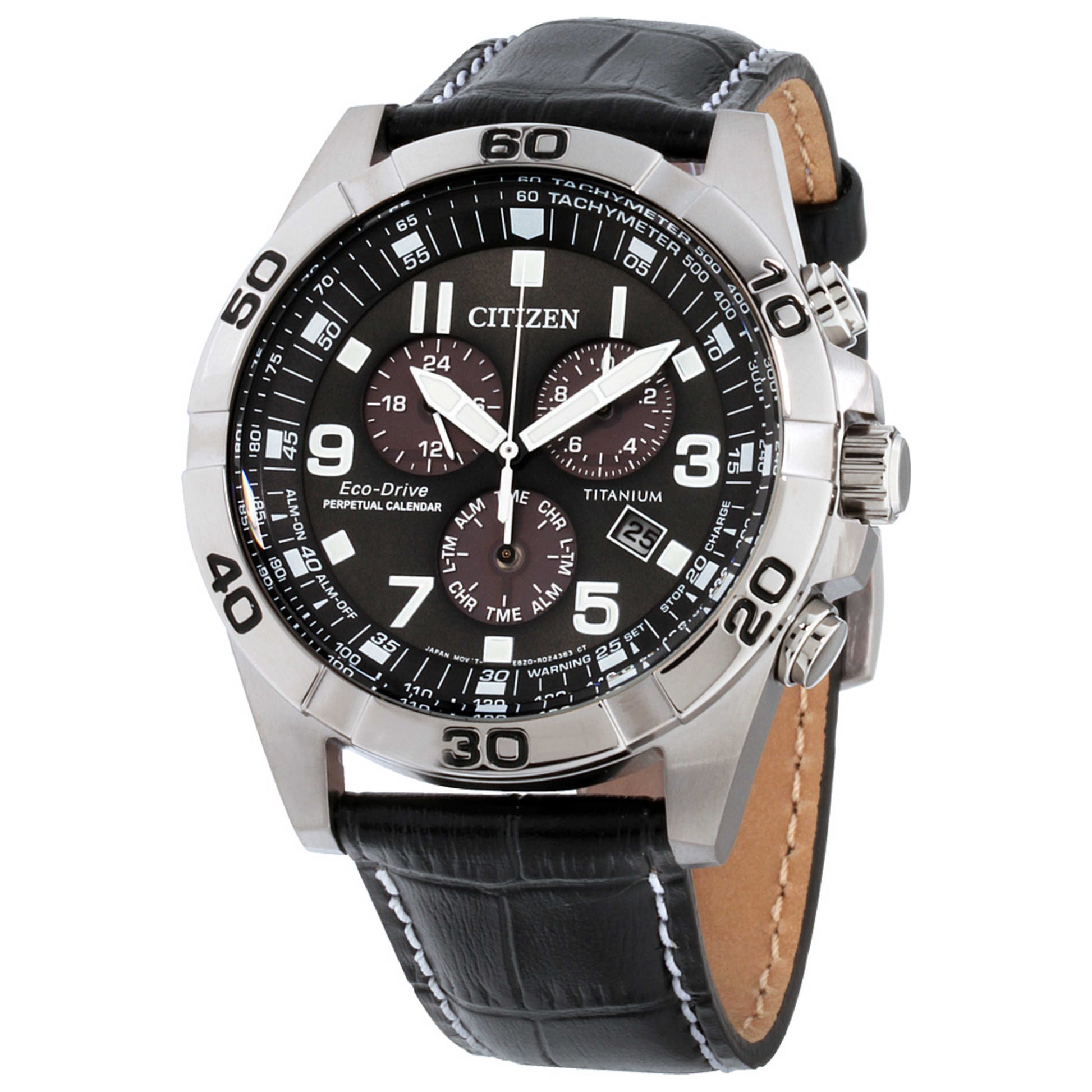 Front view of Citizen Brycen Men's Solar Powered Quartz Eco-Drive Watch BL5551-14H