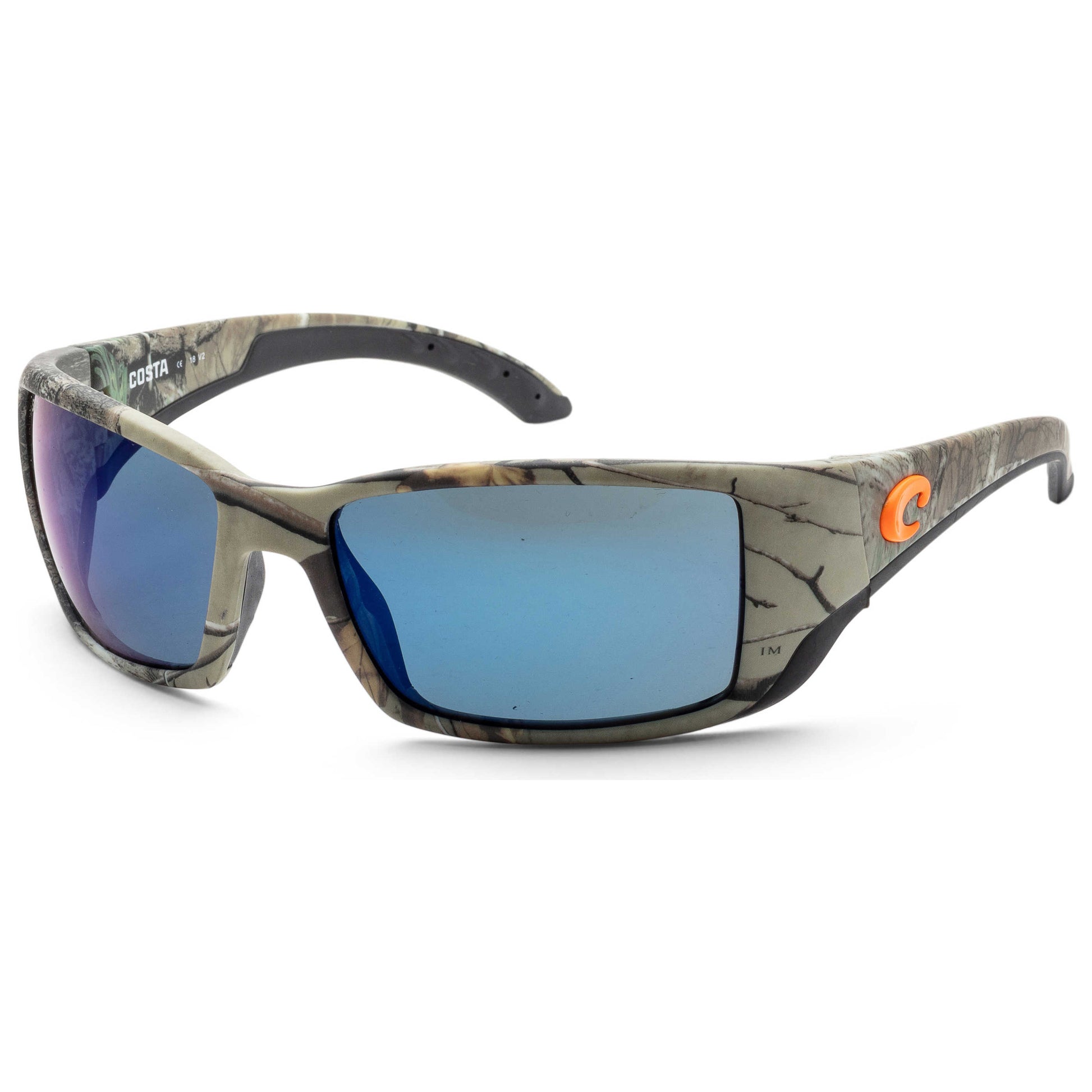 Front view of Costa del Mar Blackfin Unisex Sunglasses BL69OBMP