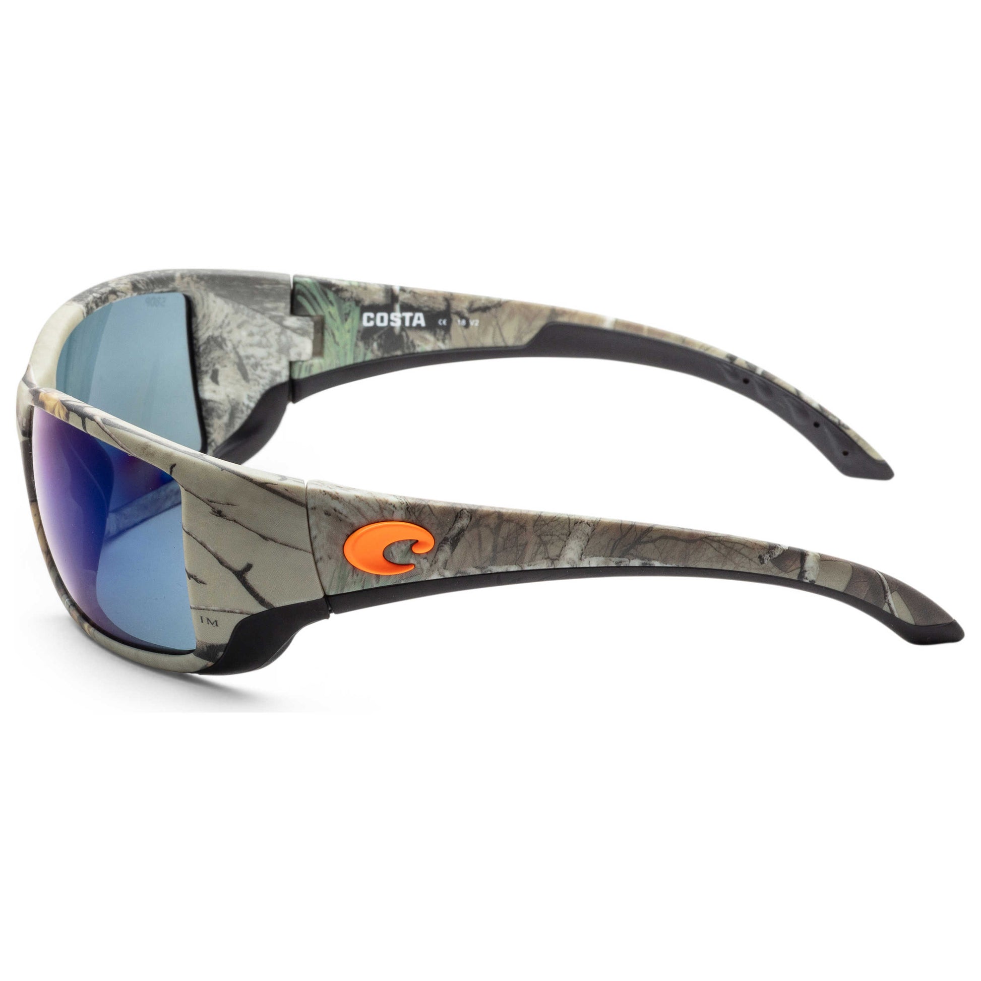 Left view of Costa del Mar Blackfin Unisex Sunglasses BL69OBMP