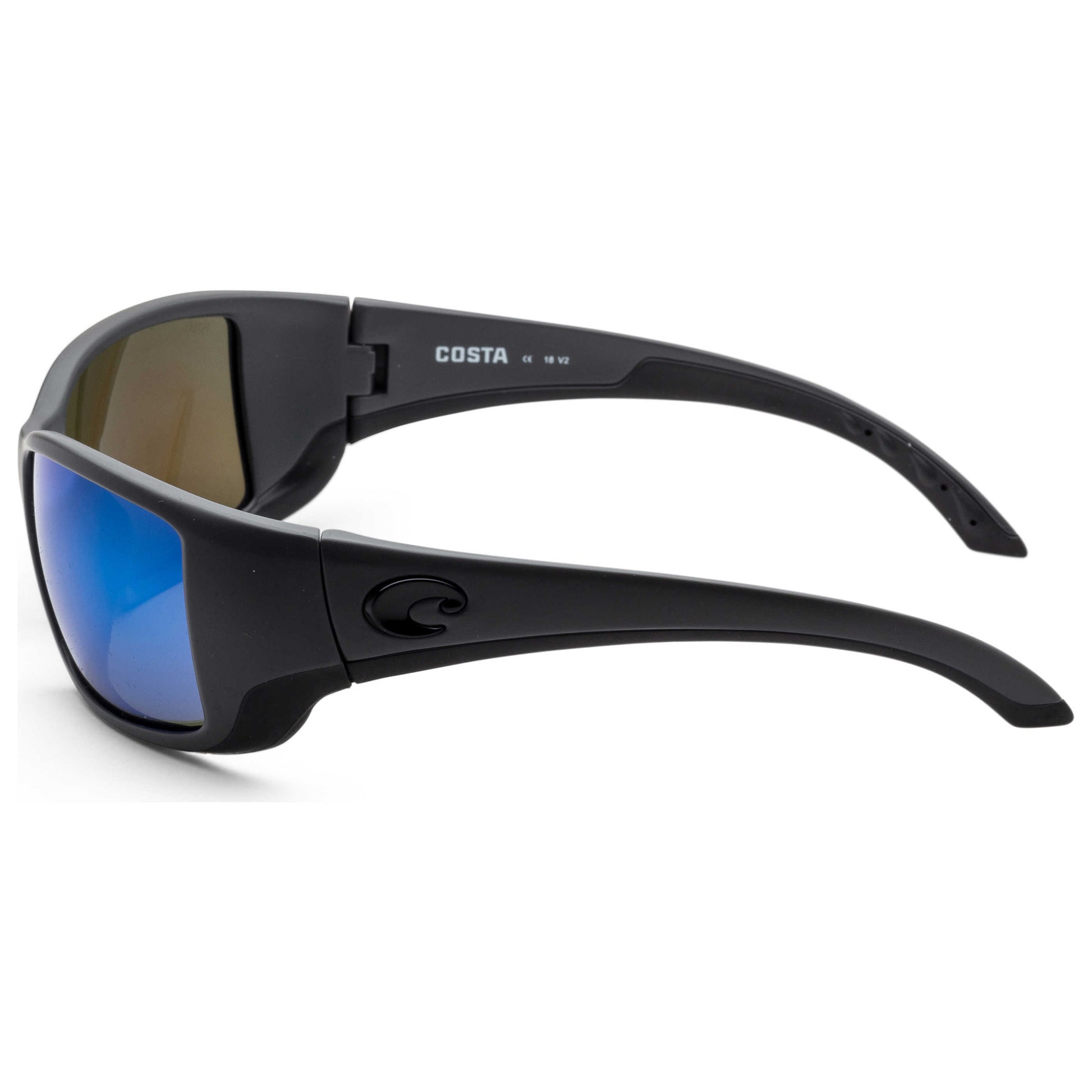 Left view of Costa del Mar Blackfin Unisex Sunglasses BL98OBMGLP