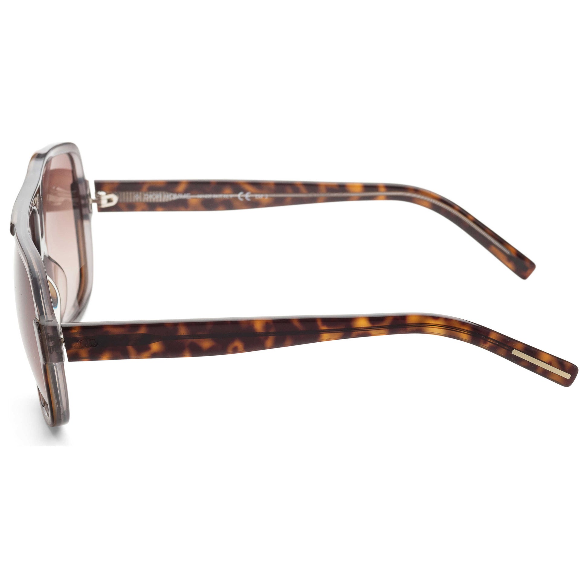 Left view of Christian Dior Homme Black Tie Men's Sunglasses BLACK120S-0AN2-HA