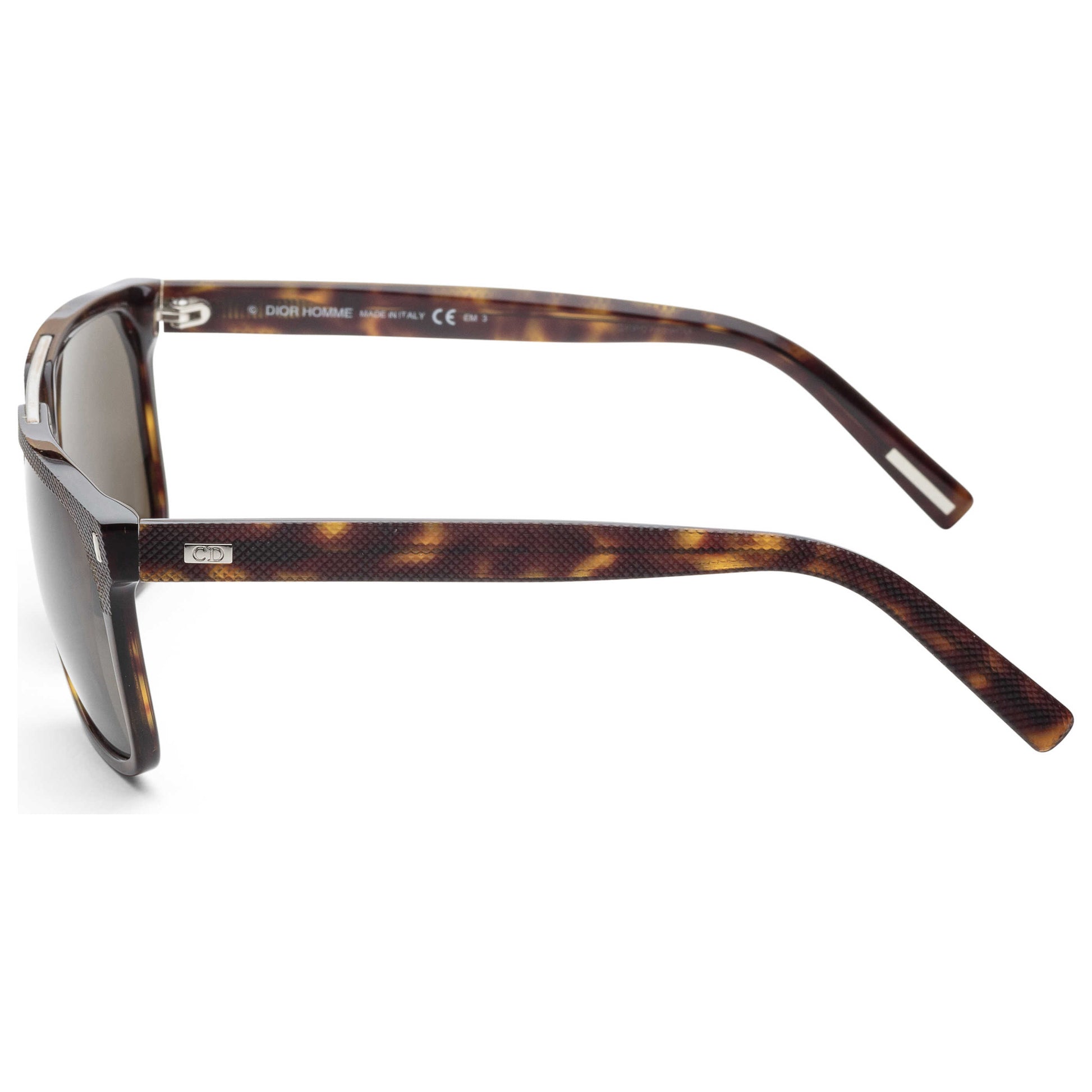 Left view of Christian Dior Homme Black Tie Men's Sunglasses BLACK134S-086-70