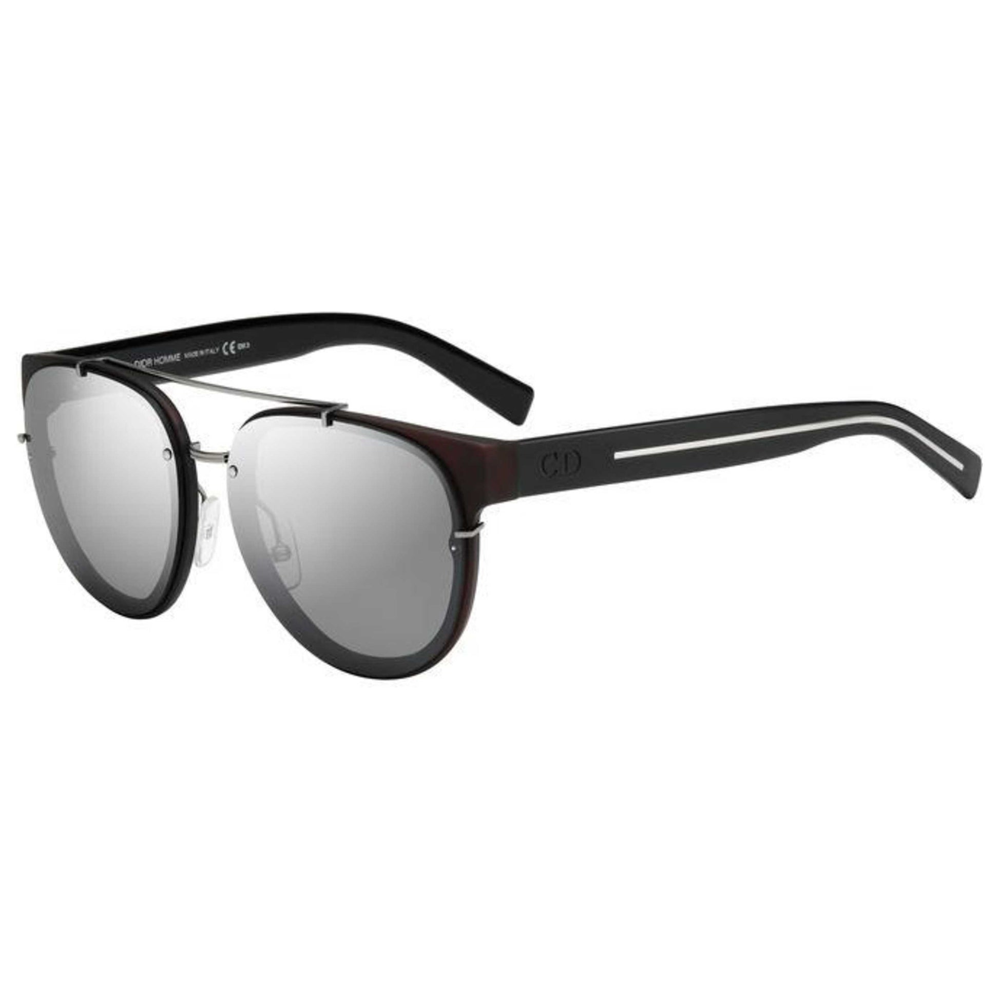 Front view of Christian Dior Homme Black Tie Men's Sunglasses BLACK143S-3ZE-JI