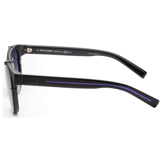 Left view of Christian Dior Homme Black Tie Men's Sunglasses BLACK143S-E3L-HD