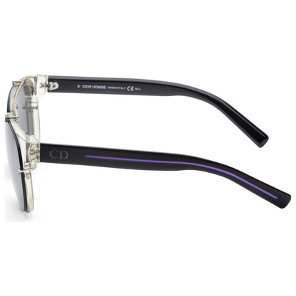 Left view of Christian Dior Homme Black Tie Men's Sunglasses BLACK143S-E42-3C