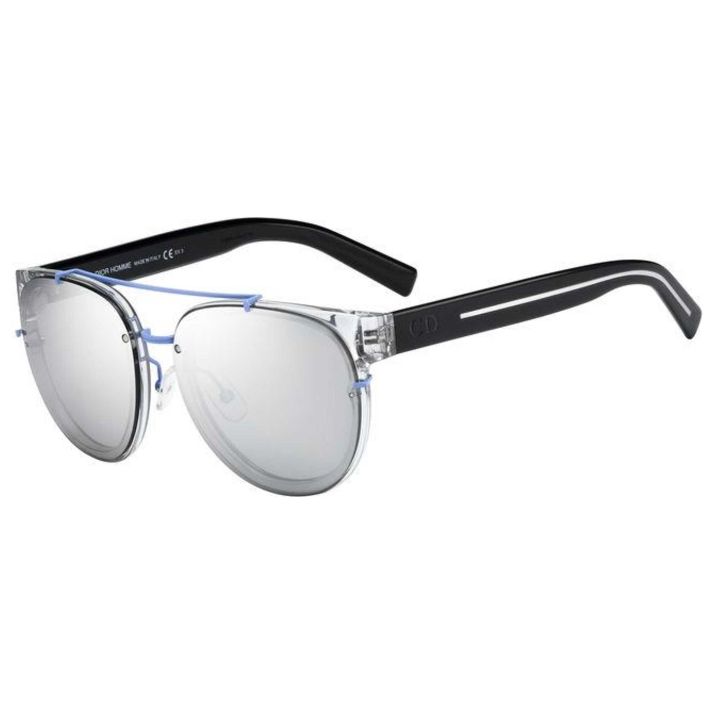 Front view of Christian Dior Homme Black Tie Men's Sunglasses BLACK143S-E42-SS