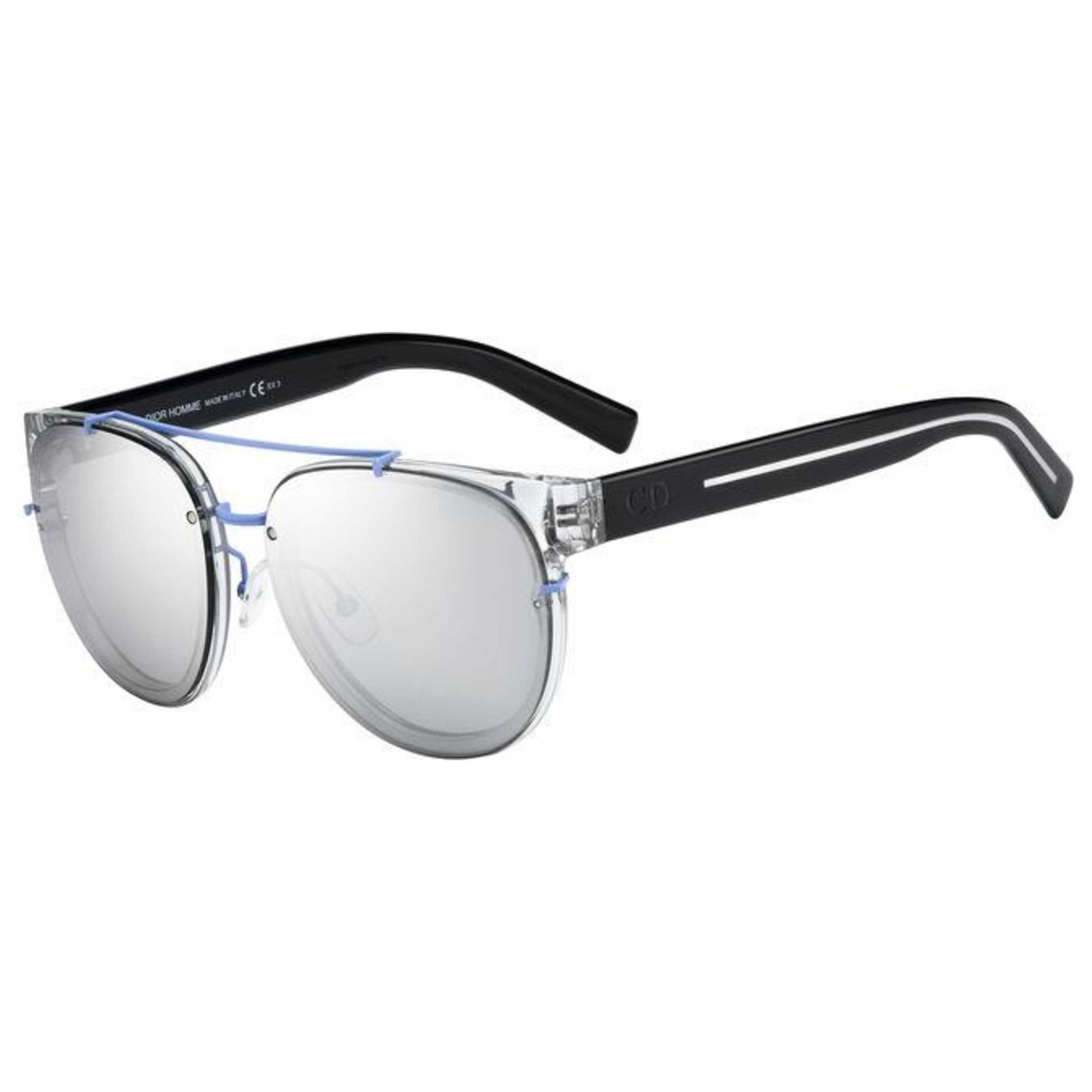 Front view of Christian Dior Homme Black Tie Men's Sunglasses BLACK143S-E42-SS