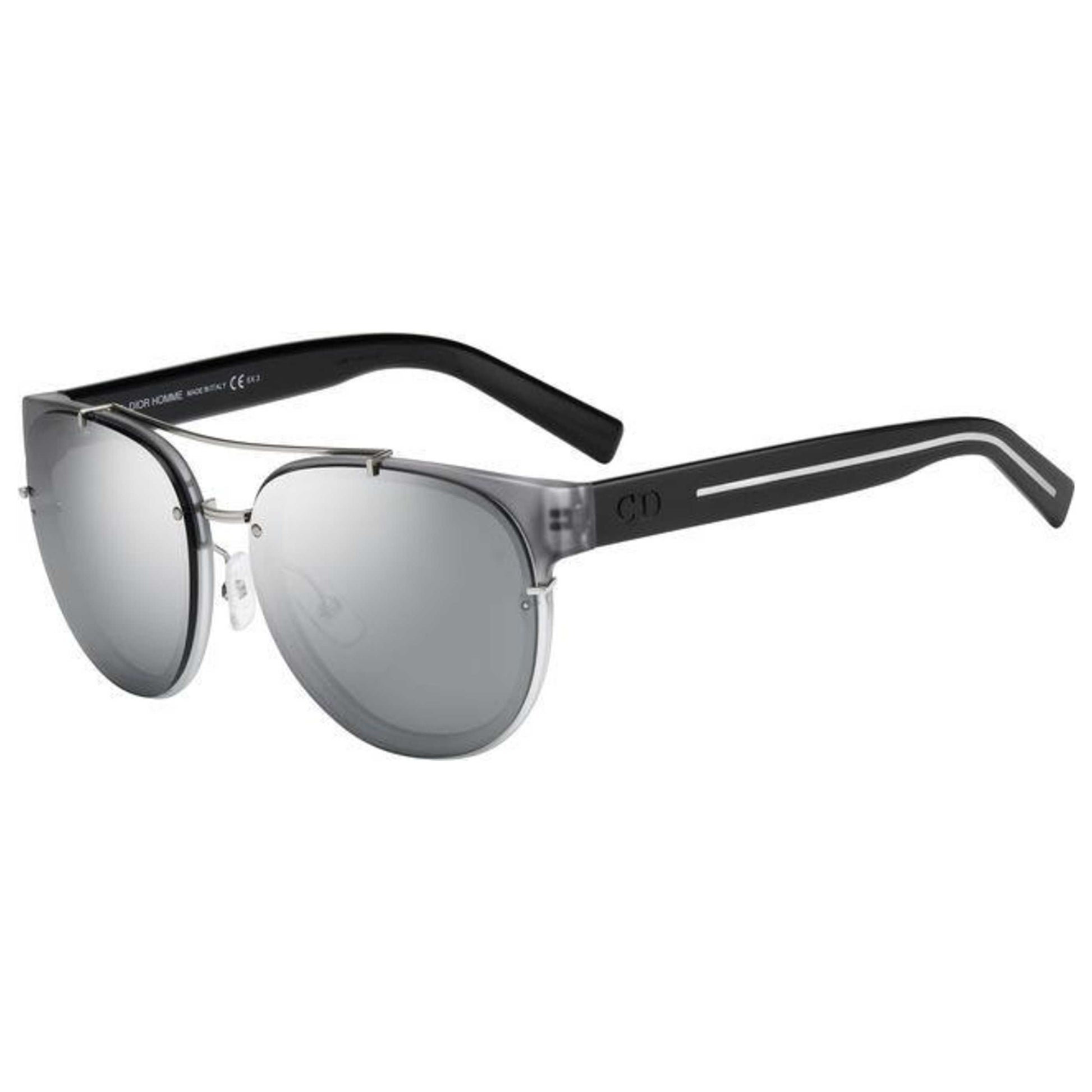 Front view of Christian Dior Homme Black Tie Men's Sunglasses BLACK143S-HEA-T4