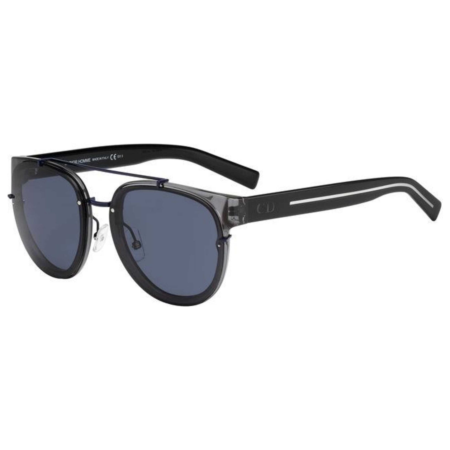 Front view of Christian Dior Homme Black Tie Men's Sunglasses BLACK143S-NL3-72