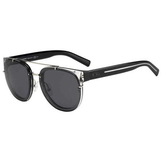 Front view of Christian Dior Homme Black Tie Men's Sunglasses BLACK143S-SAI-IR