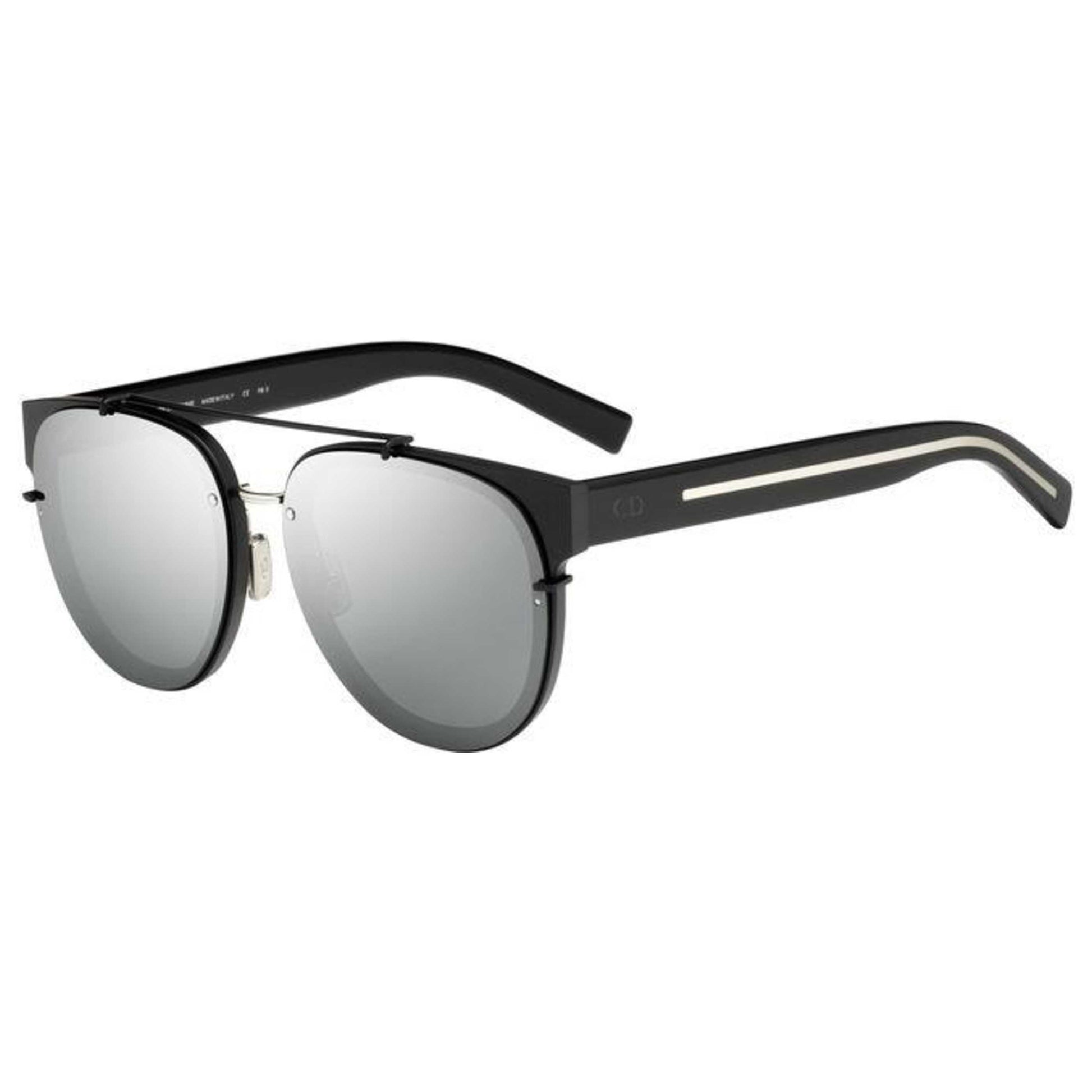 Front view of Christian Dior Homme Black Tie Men's Sunglasses BLACK143SA-MPZ-T4