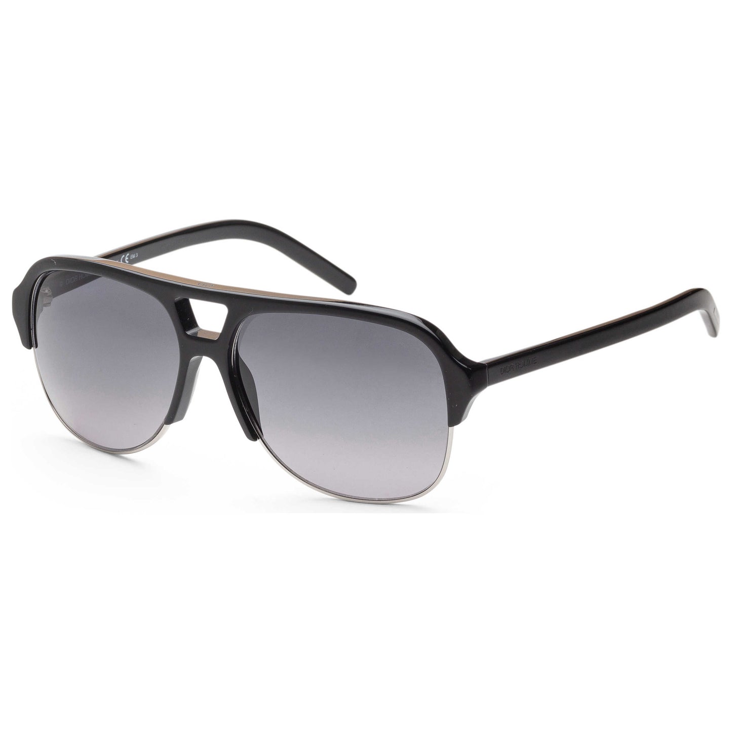 Front view of Christian Dior Homme Black Tie Men's Sunglasses BLACK157S-63E-HD