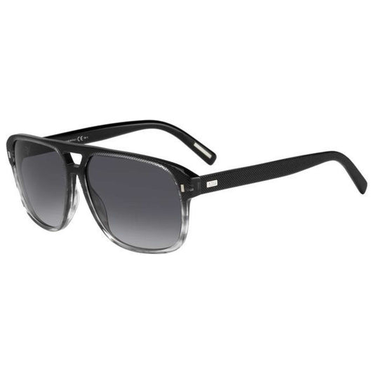 Front view of Christian Dior Homme Black Tie Men's Sunglasses BLACK165S-ANF-HD