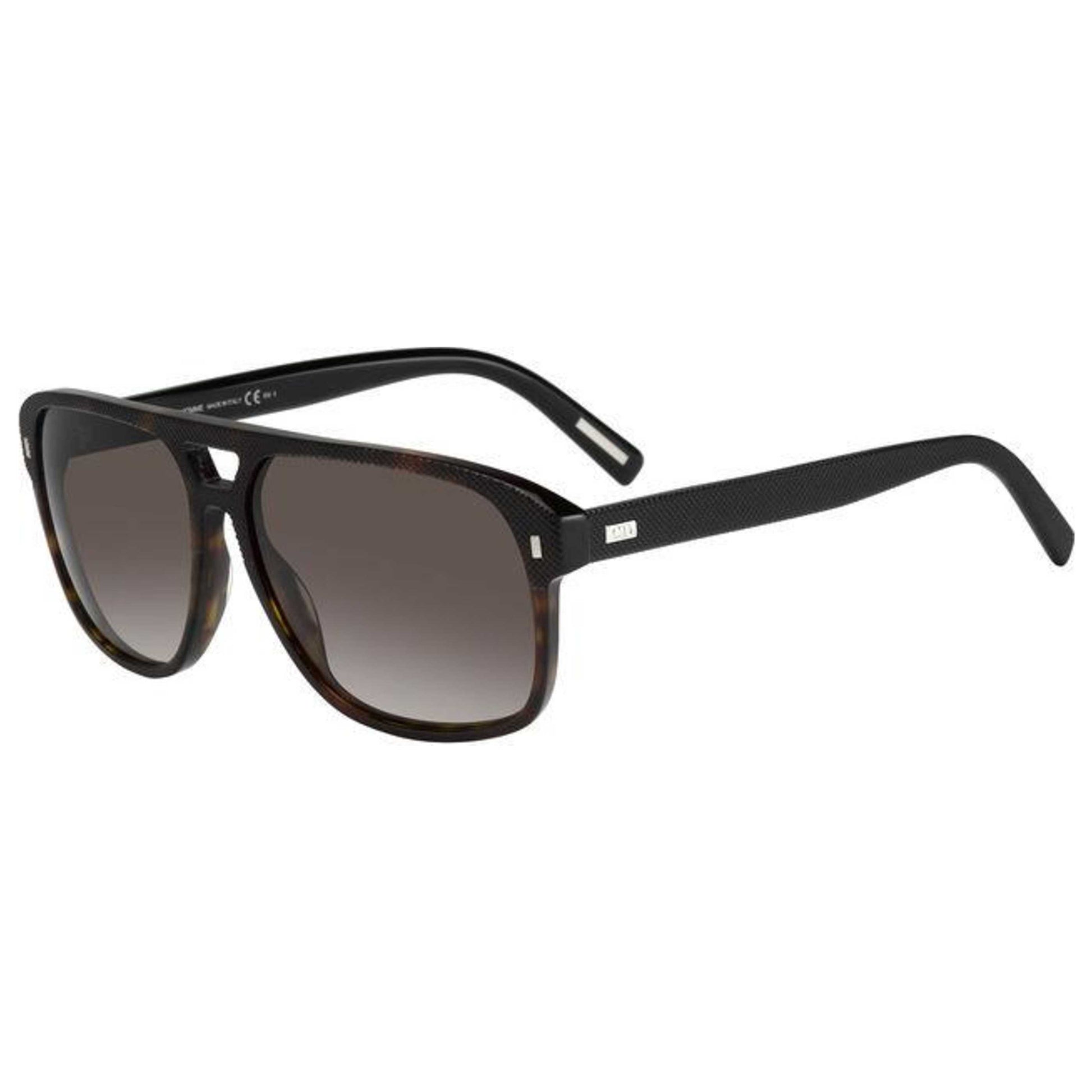 Front view of Christian Dior Homme Black Tie Men's Sunglasses BLACK165S-KVX-HA