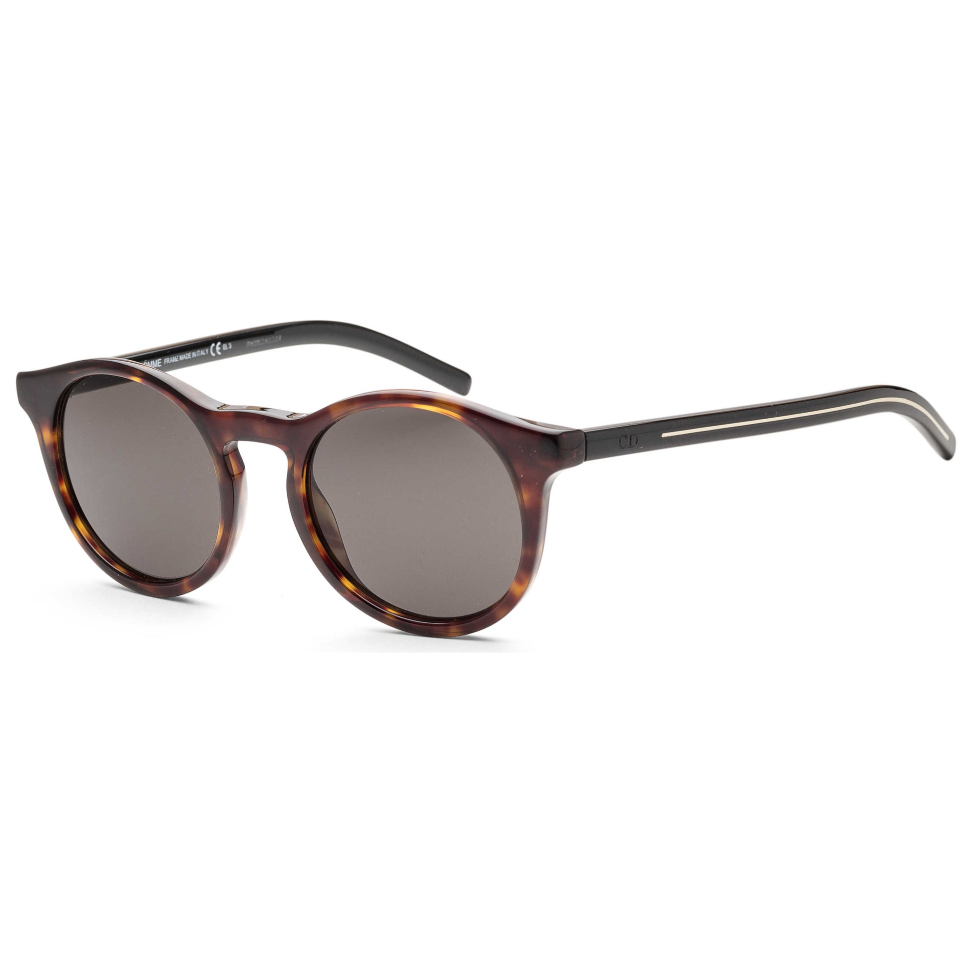 Front view of Christian Dior Homme Black Tie Men's Sunglasses BLACK170S-TRD-NR