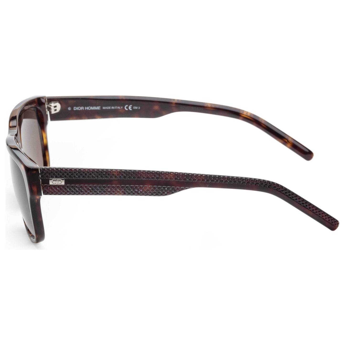 Left view of Christian Dior Homme Black Tie Men's Sunglasses BLACK175S-086-HA