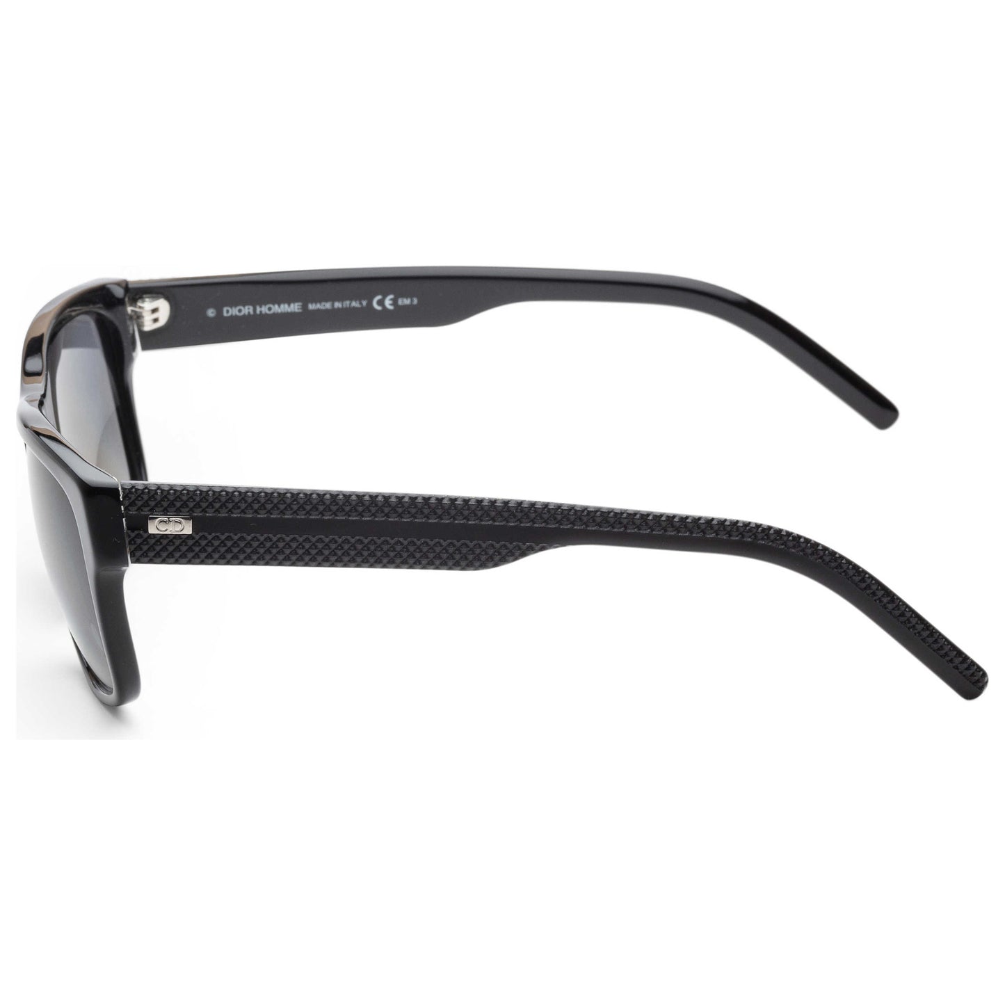 Left view of Christian Dior Homme Black Tie Men's Sunglasses BLACK175S-807-WJ