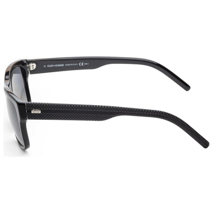 Left view of Christian Dior Homme Black Tie Men's Sunglasses BLACK175S-807-WJ