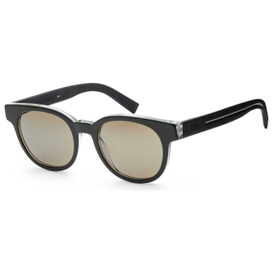 Front view of Christian Dior Homme Black Tie Men's Sunglasses BLACK182S-HZE-3U