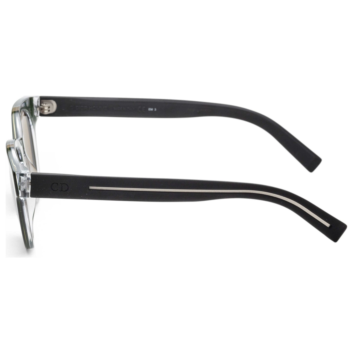 Left view of Christian Dior Homme Black Tie Men's Sunglasses BLACK182S-HZE-3U