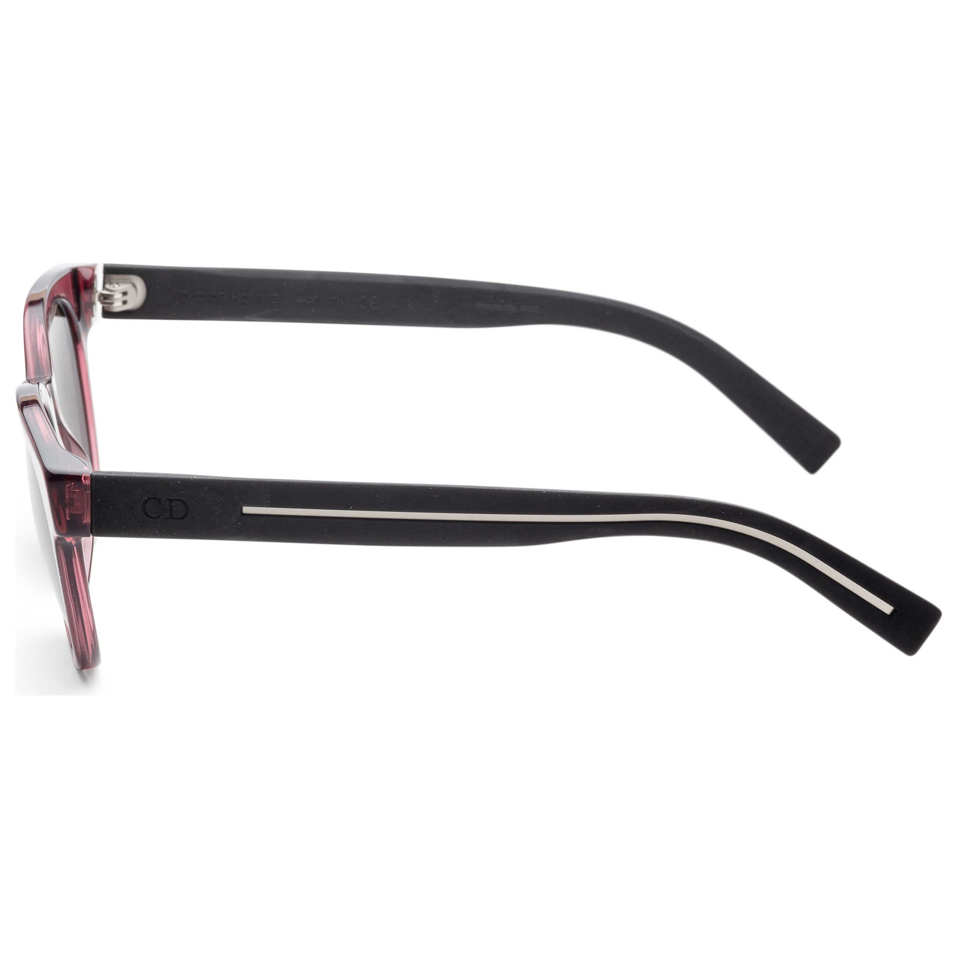 Left view of Christian Dior Homme Black Tie Men's Sunglasses BLACK182S-MD3-NR