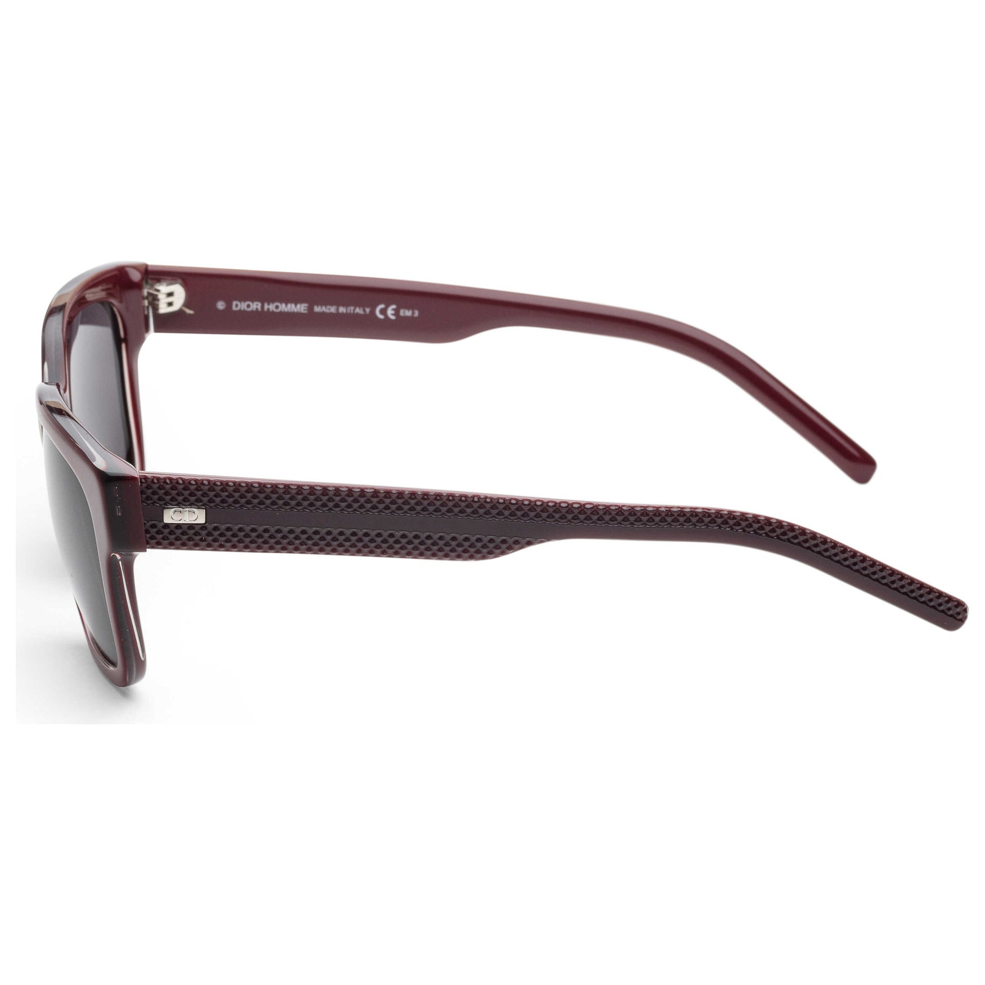 Left view of Christian Dior Homme Black Tie Men's Sunglasses BLACK187S-98P-Y1