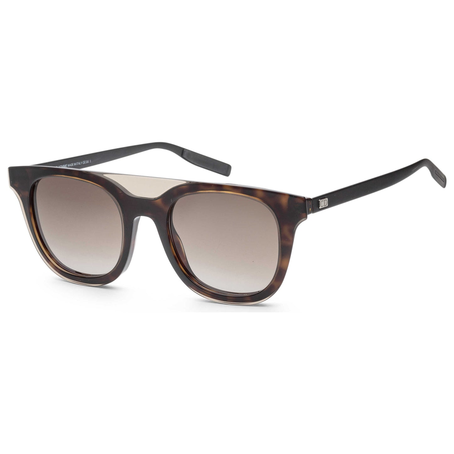 Front view of Christian Dior Homme Black Tie Men's Sunglasses BLACK200S-N19-HA