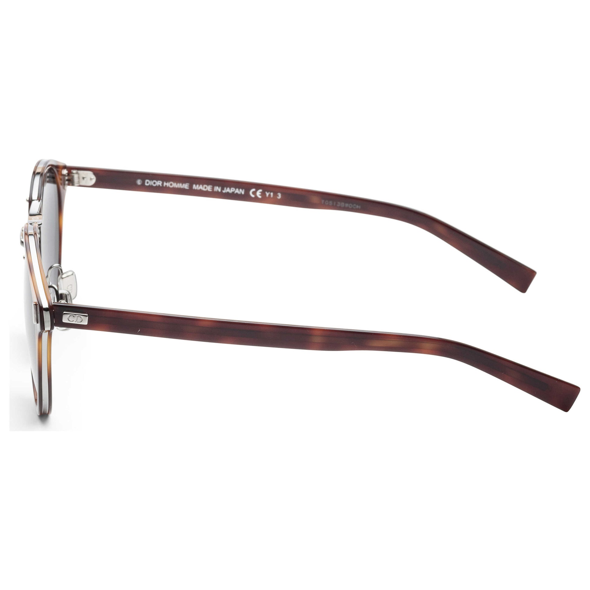 Left view of Christian Dior Homme Black Tie Men's Sunglasses BLACK20SKS-OT1-O7