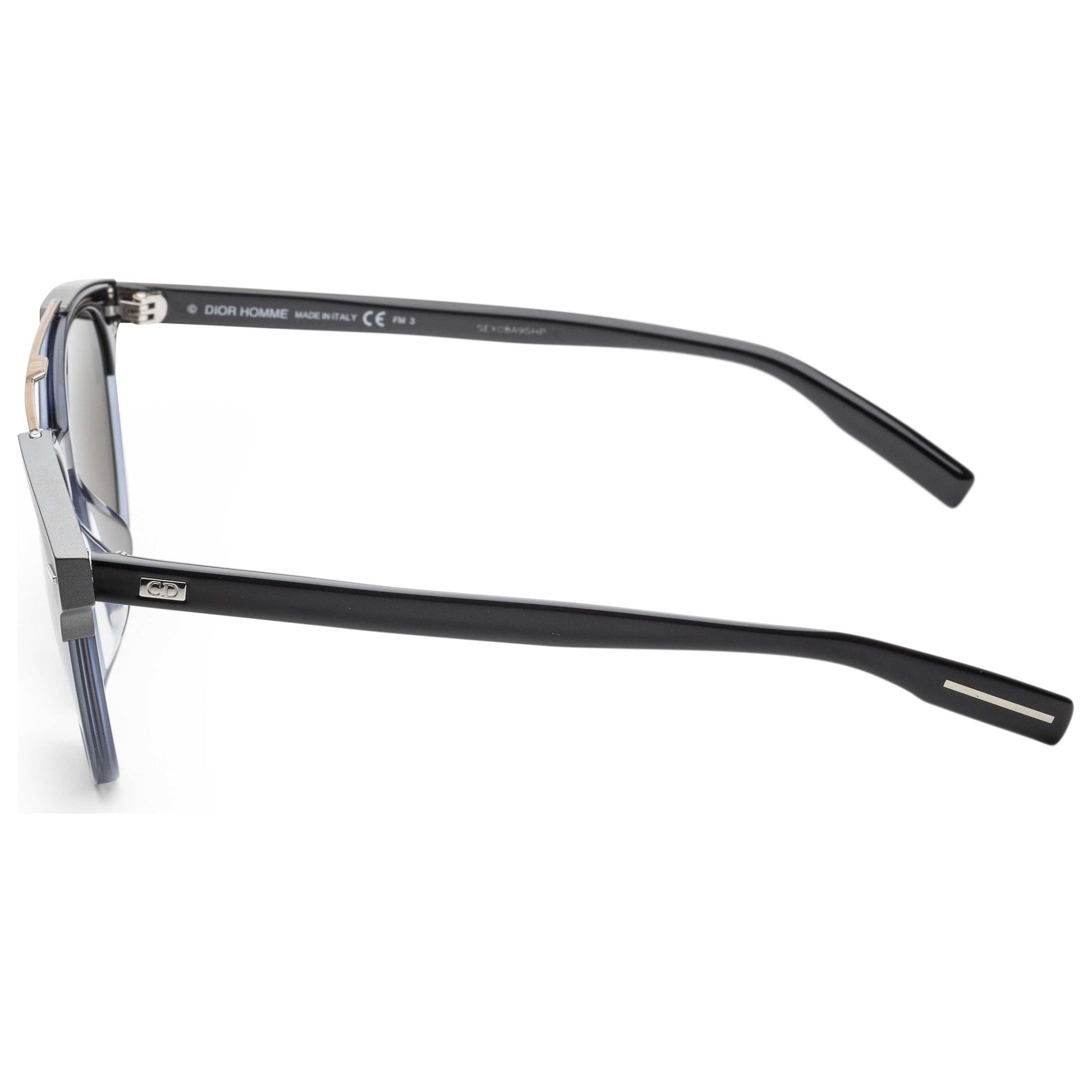 Left view of Christian Dior Homme Black Tie Men's Sunglasses BLACK20SLS-086-IR