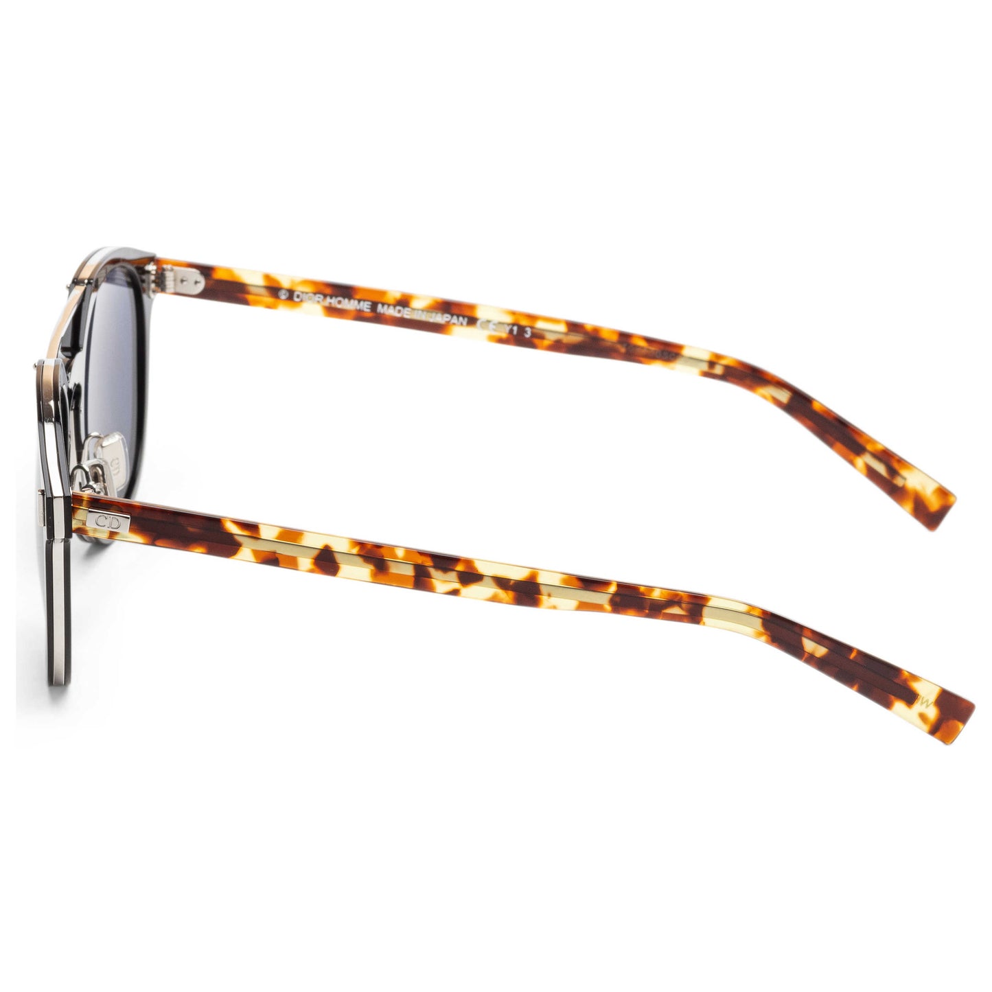 Left view of Christian Dior Homme Black Tie Men's Sunglasses BLACK20SMS-0WR7-KU