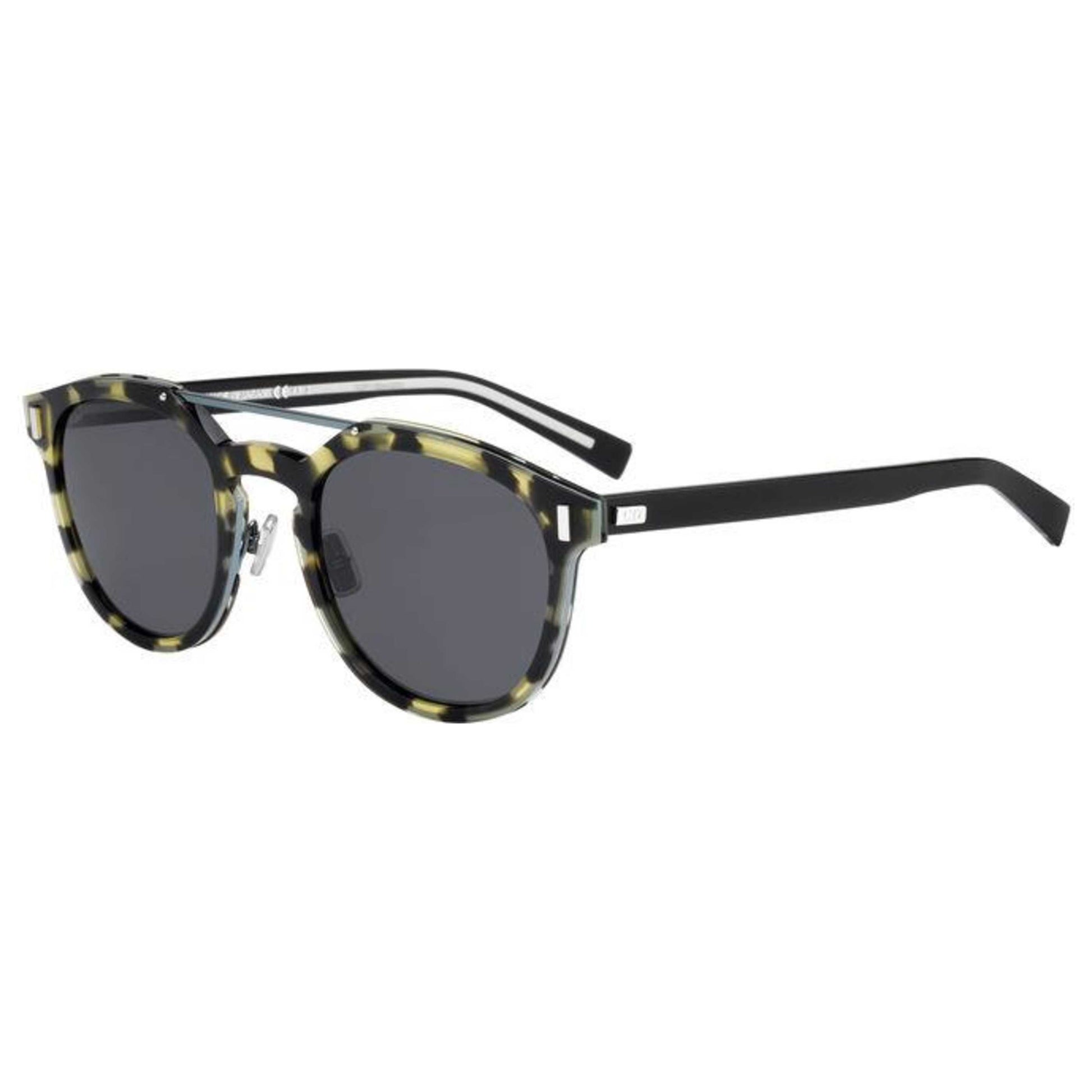 Front view of Christian Dior Homme Black Tie Men's Sunglasses BLACK20SMS-581-IR