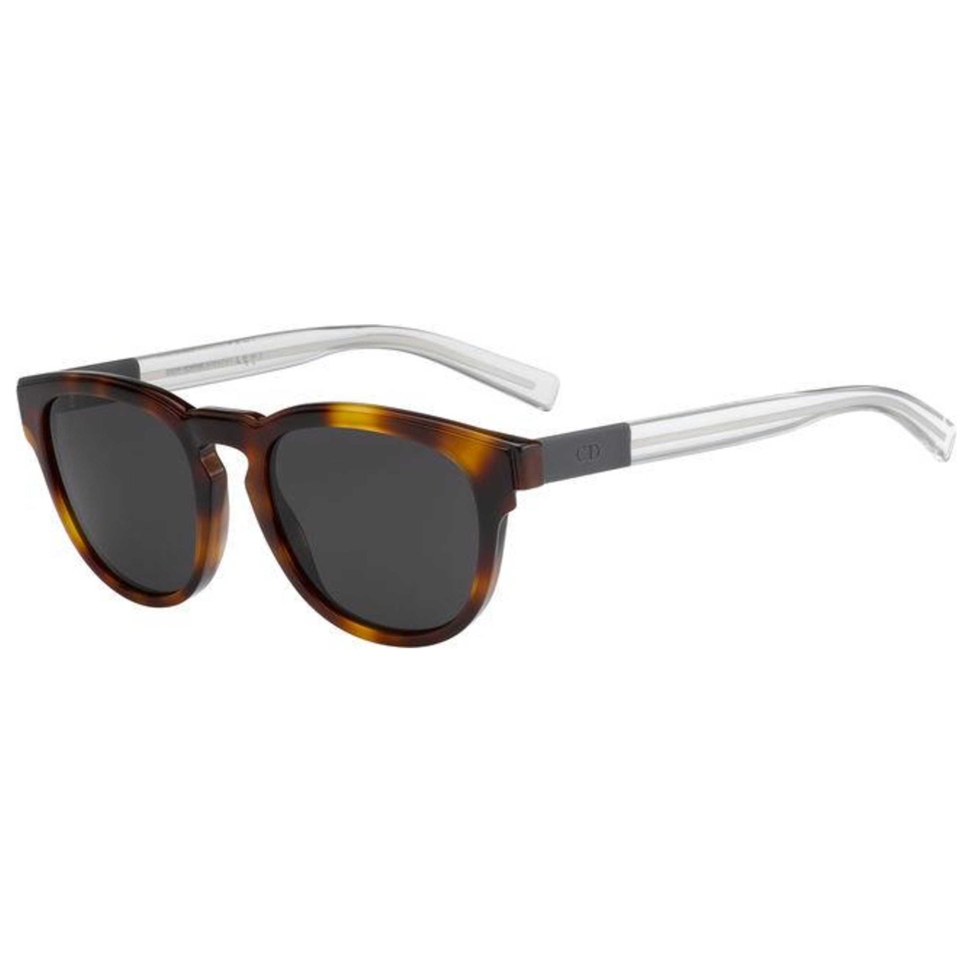 Front view of Christian Dior Homme Black Tie Men's Sunglasses BLACK212S-MWA-Y1