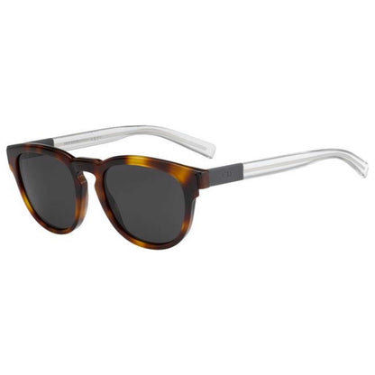 Front view of Christian Dior Homme Black Tie Men's Sunglasses BLACK212S-MWA-Y1