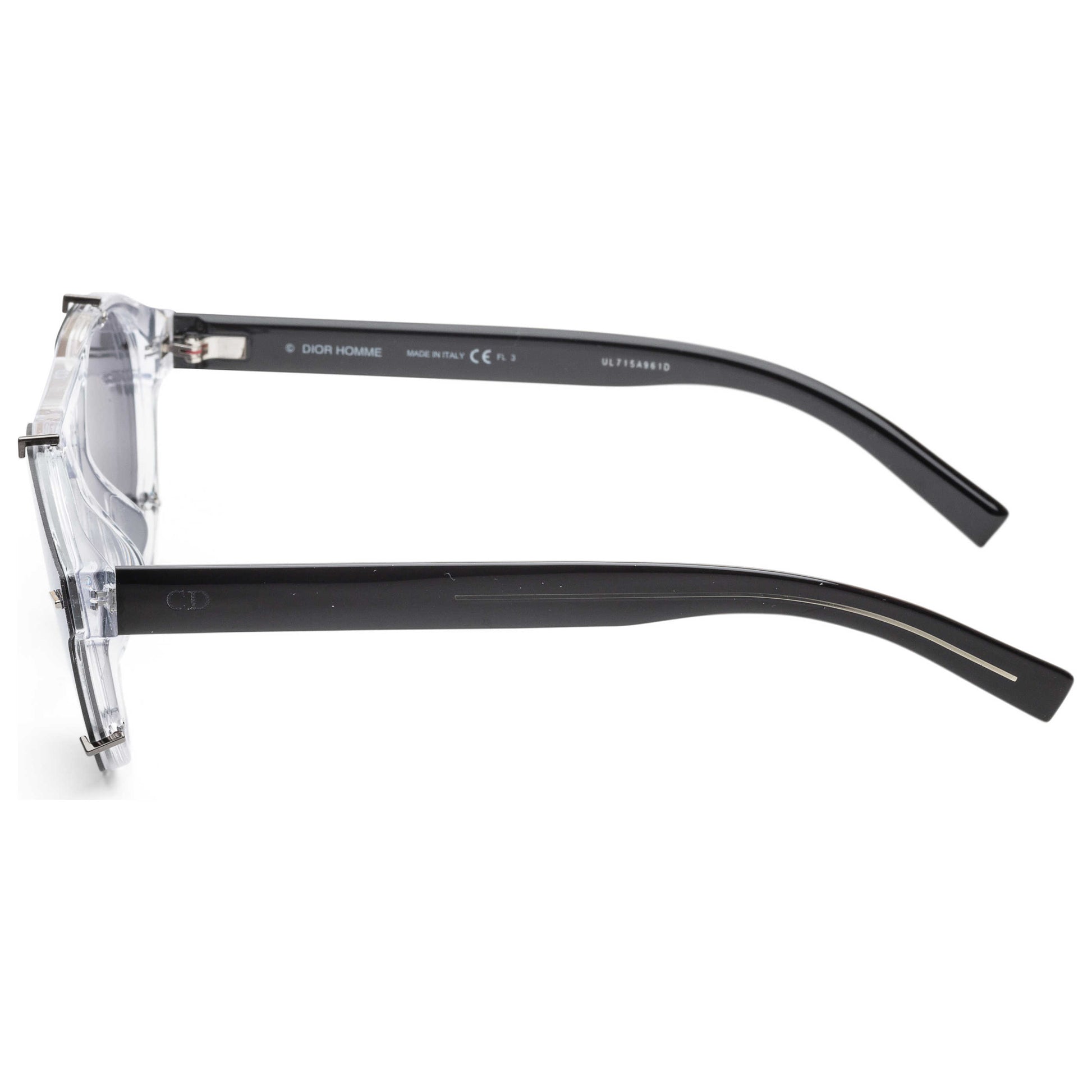 Left view of Christian Dior Homme Black Tie Men's Sunglasses BLACK247S-086-O7