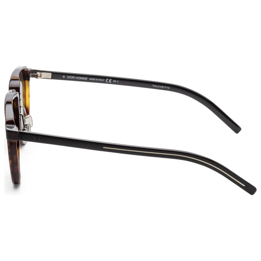 Left view of Christian Dior Homme Black Tie Men's Sunglasses BLACK248S-0086-O7