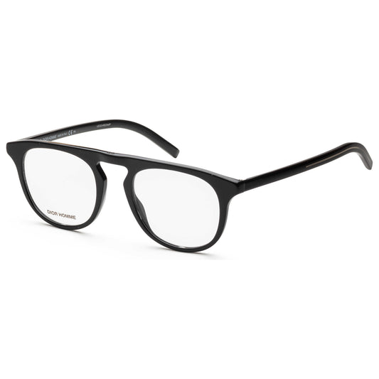Front view of Christian Dior Homme Black Tie Men's Opticals BLACK249-807-50-21