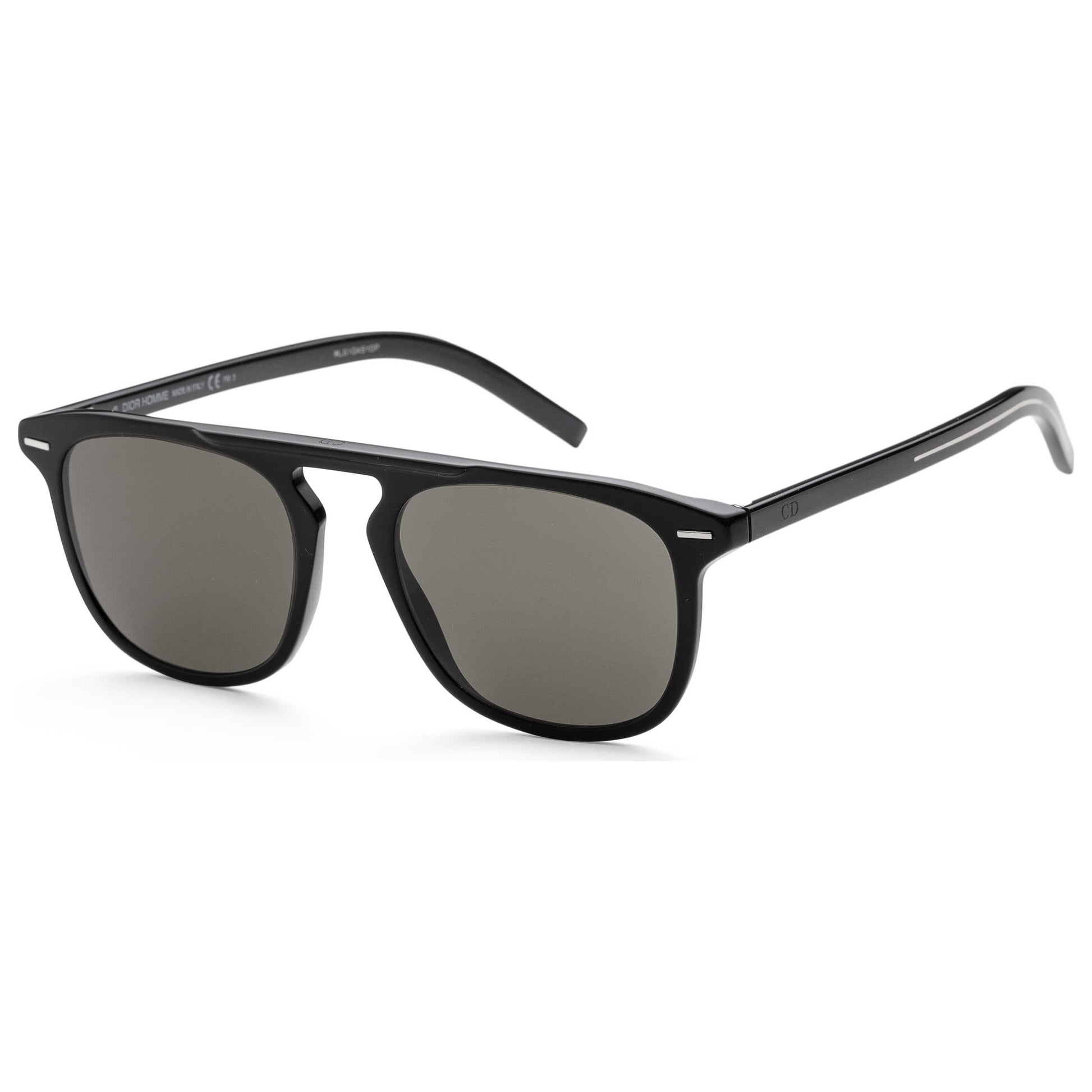 Front view of Christian Dior Homme Black Tie Men's Sunglasses BLACK249S-0807-QT