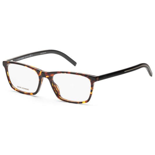 Front view of Christian Dior Homme Black Tie Men's Opticals BLACK253-0EPZ-53-18