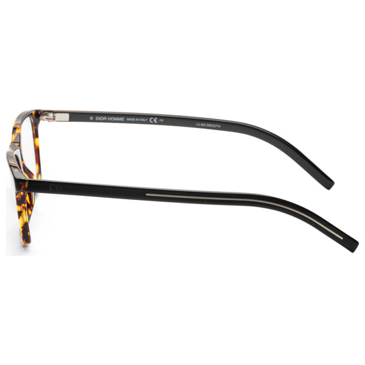 Left view of Christian Dior Homme Black Tie Men's Opticals BLACK253-0EPZ-53-18