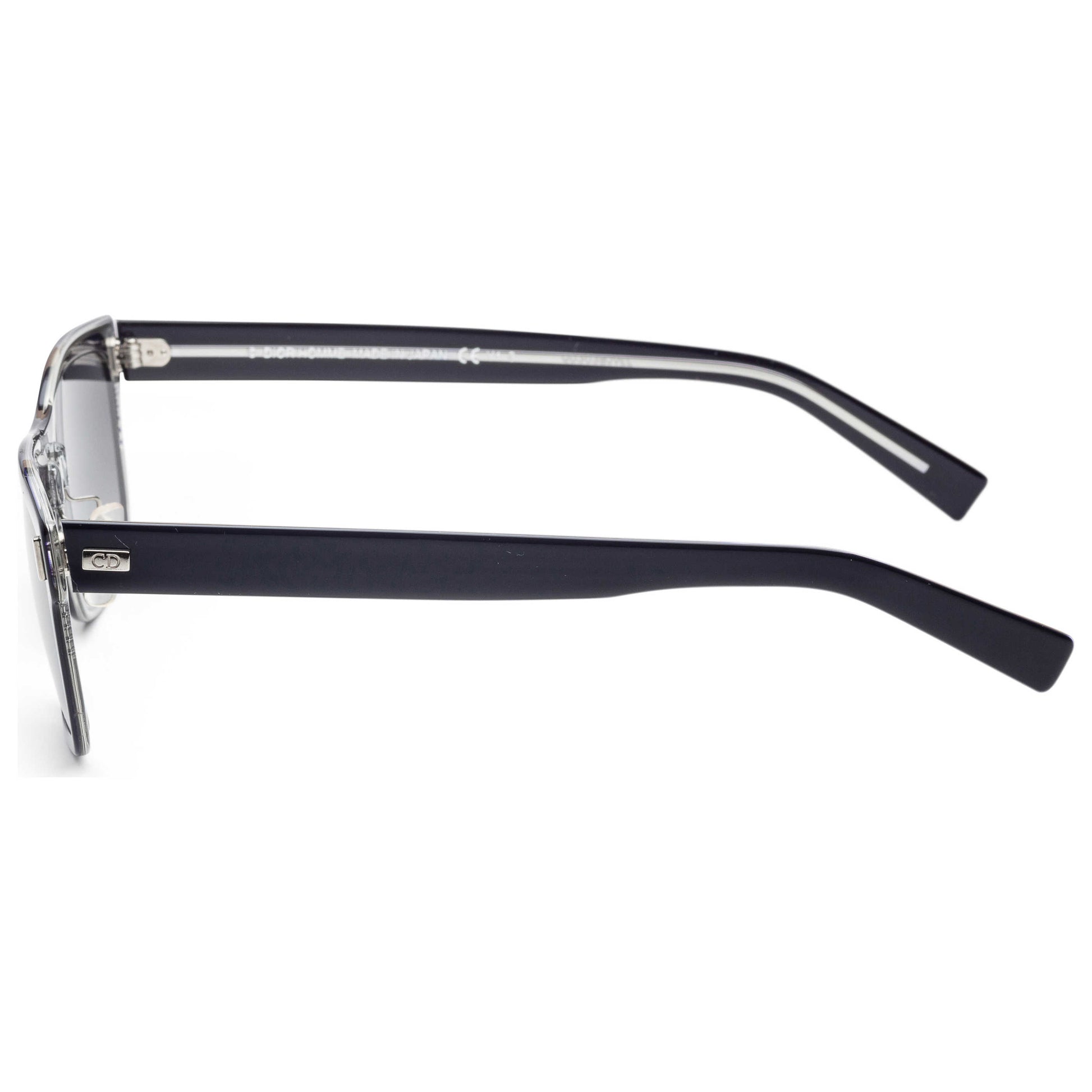 Left view of Christian Dior Homme Black Tie Men's Sunglasses BLACK254FS-MNG-C8