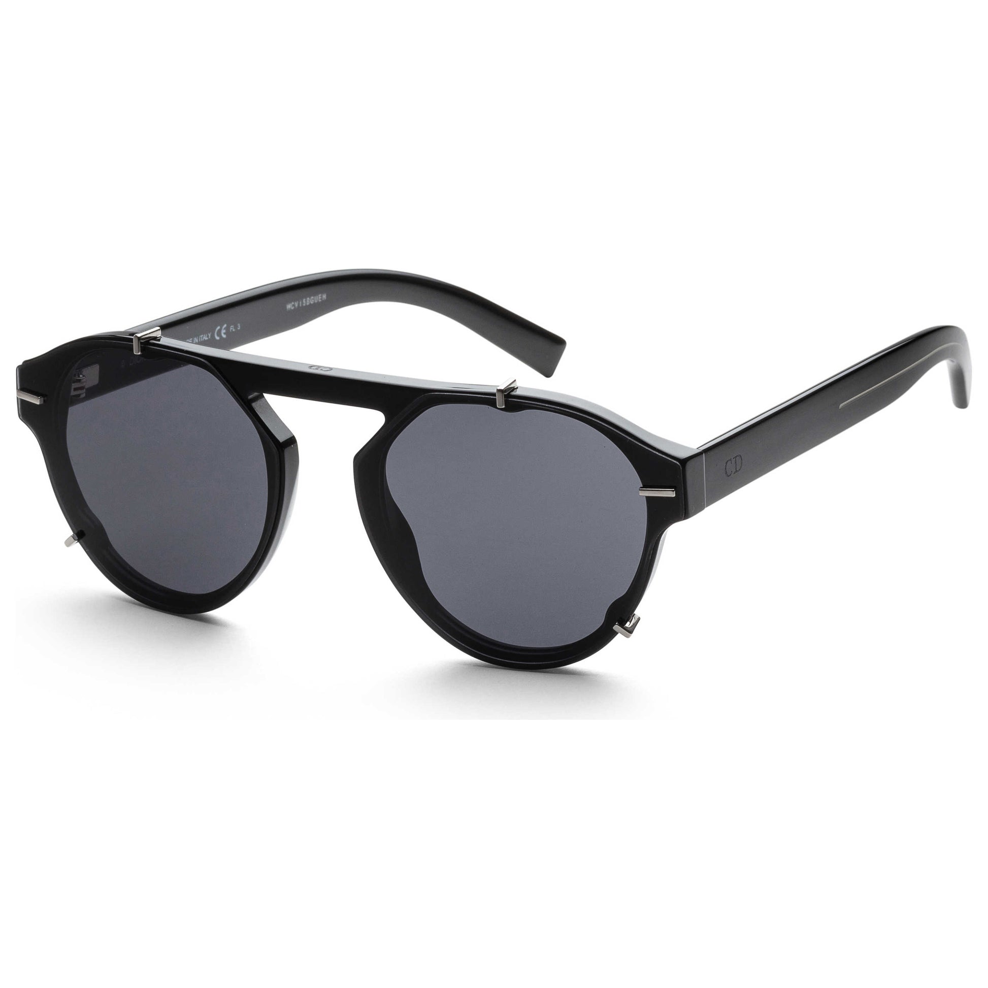 Front view of Christian Dior Homme Black Tie Men's Sunglasses BLACK254S-0807-2K