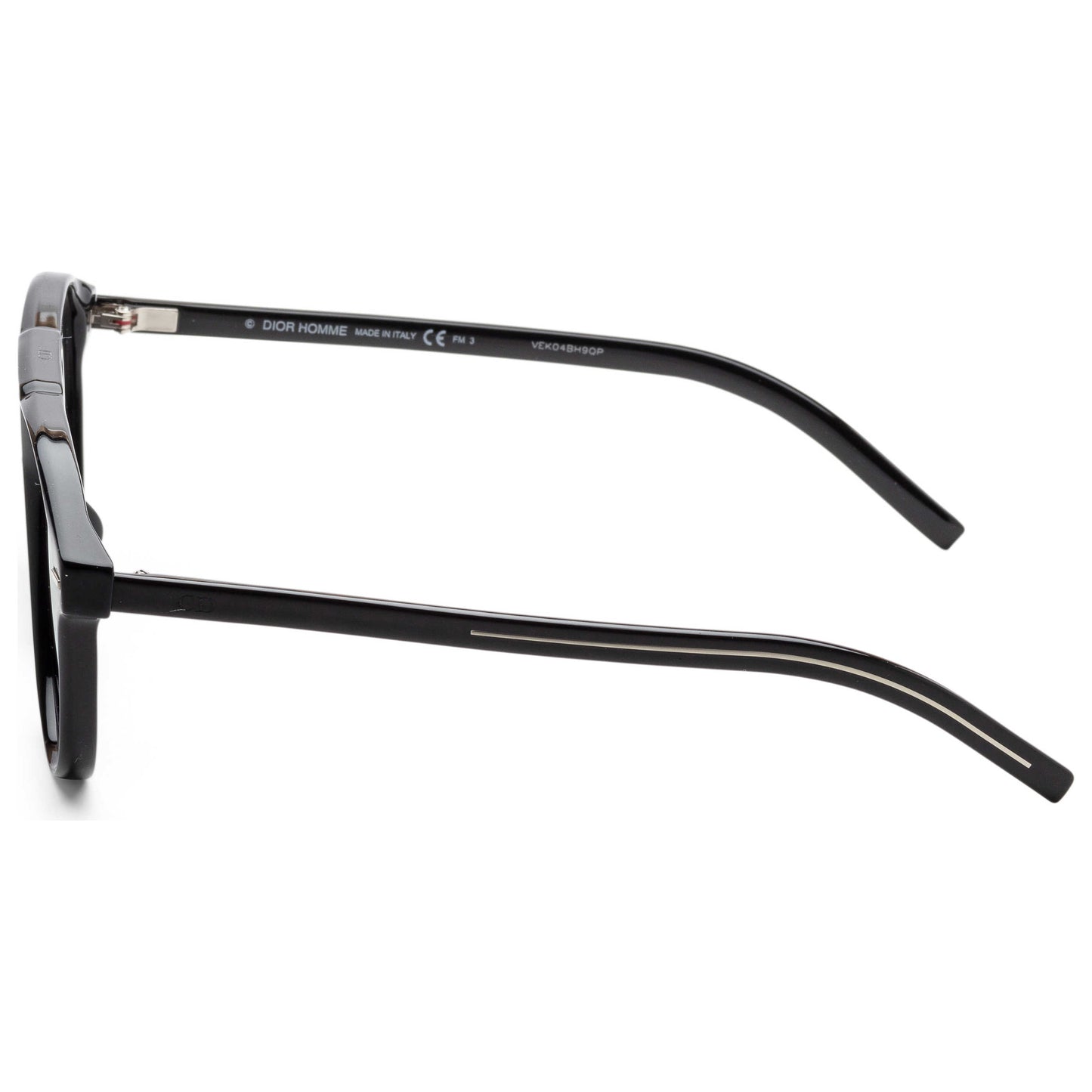 Left view of Christian Dior Homme Black Tie Men's Sunglasses BLACK263S-0807-R3