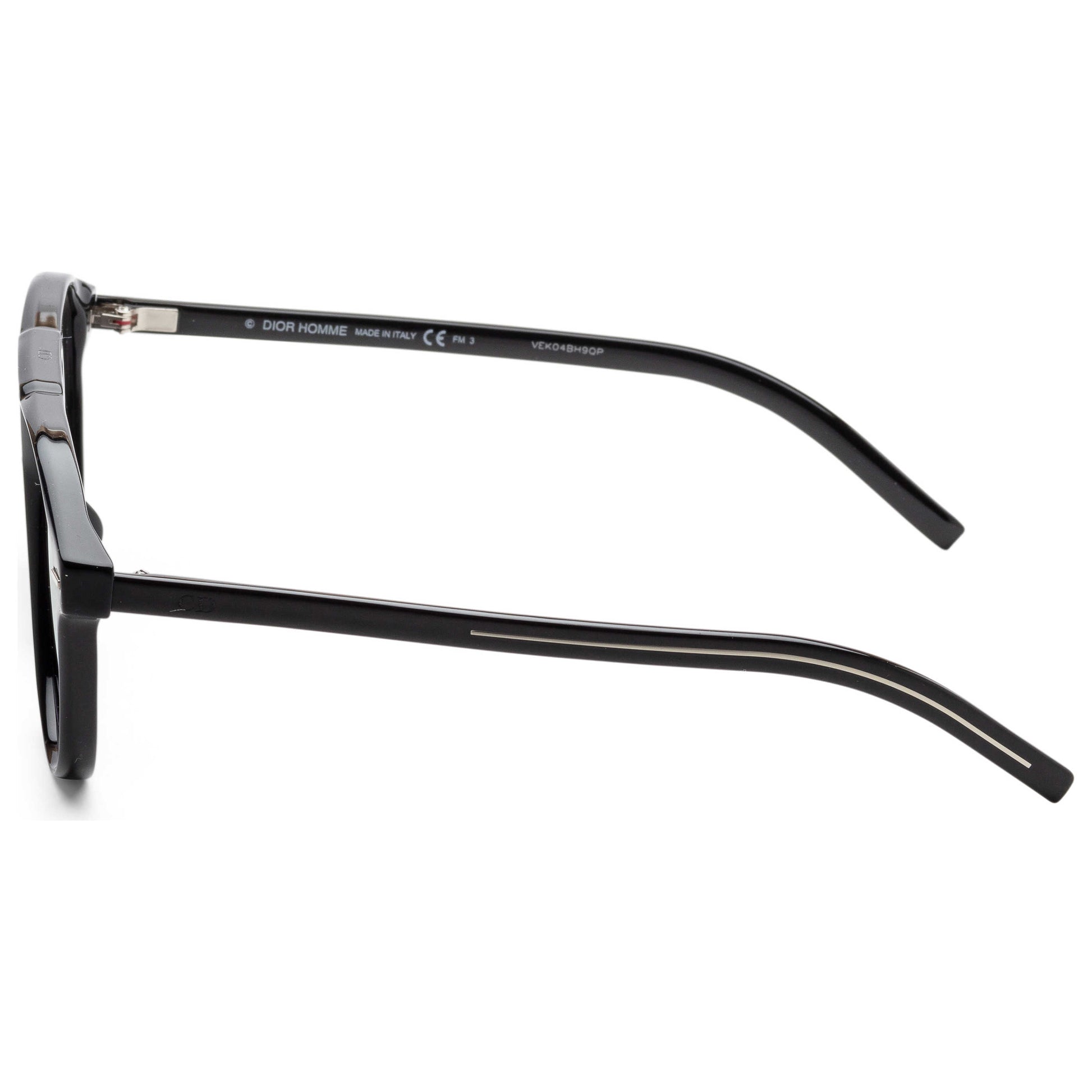 Left view of Christian Dior Homme Black Tie Men's Sunglasses BLACK263S-0807-R3